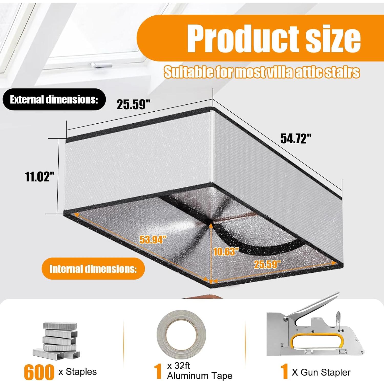 Cubierta de Aislamiento Eapele para Puerta de Ático 139x65cm