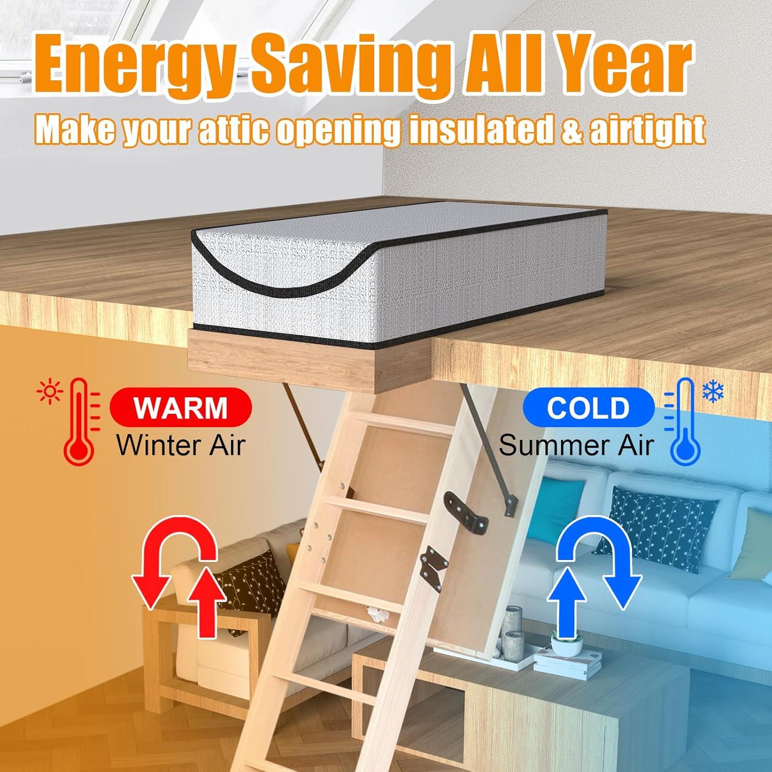 Cubierta de Aislamiento Eapele para Puerta de Ático 139x65cm