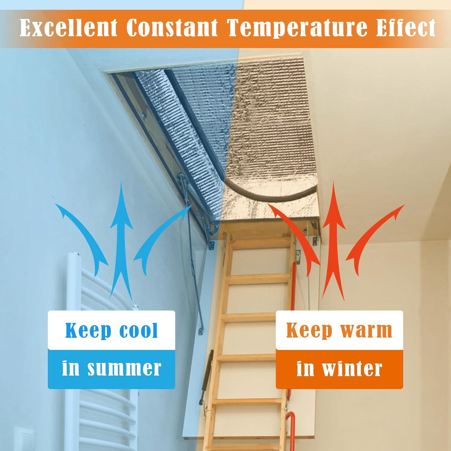 Cubierta de Aislamiento para Escaleras de Ático Windspeed 137x64x28 cm