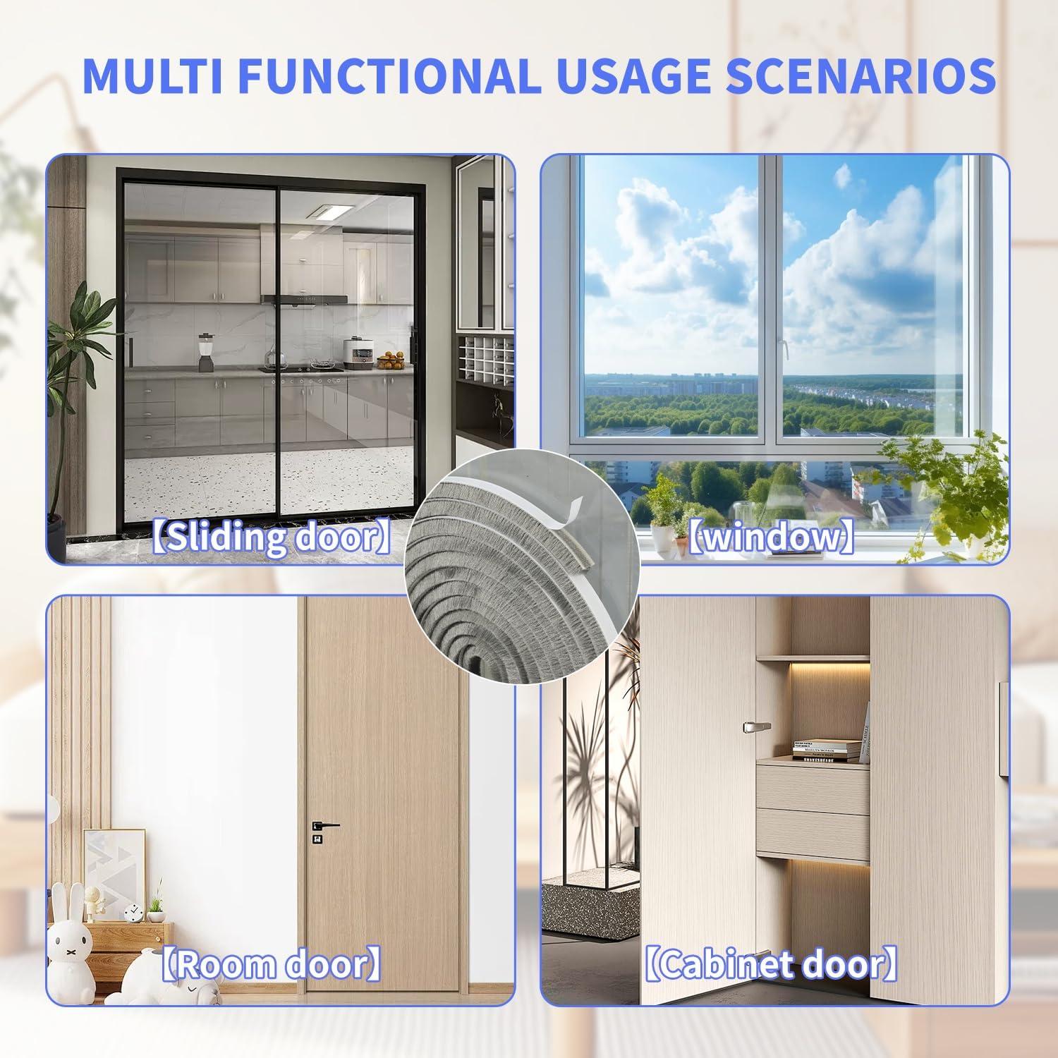 Tira de Sello de Puerta Fairooth 15.24m Aislante Acústico Gris