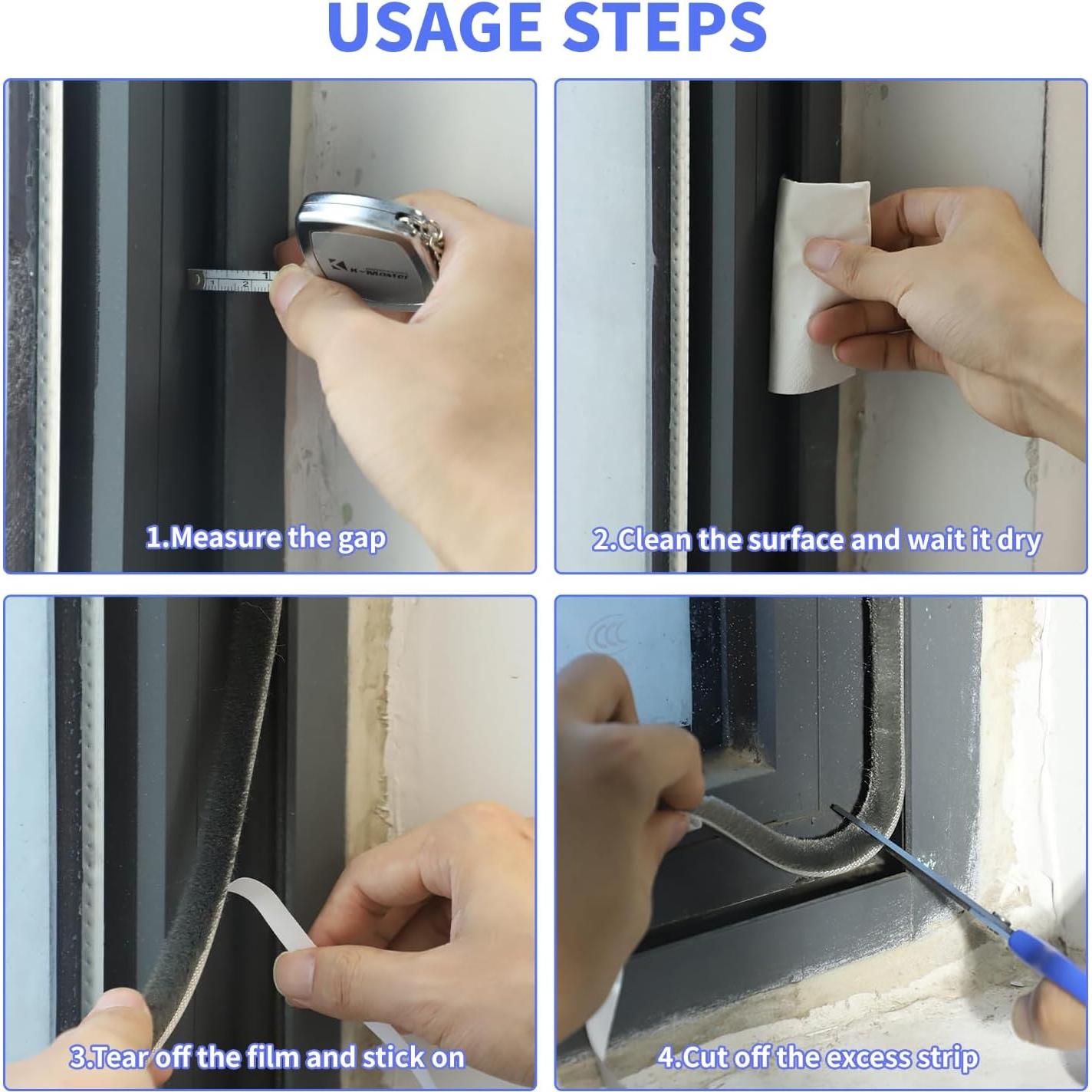 Tira de Sello de Puerta Fairooth 15.24m Aislante Acústico Gris