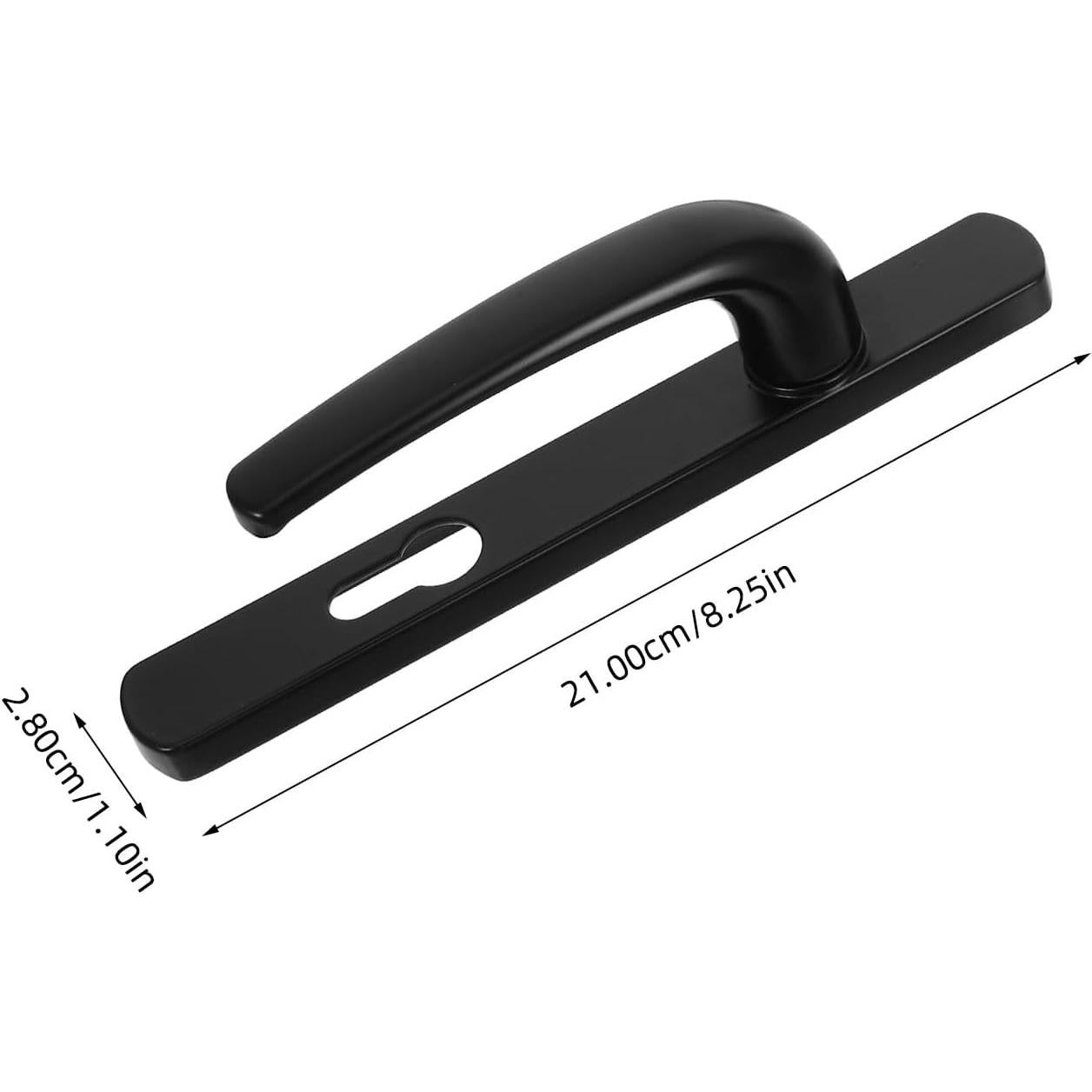 Mango de Puerta Negro LALAFINA para Puerta de Tormenta