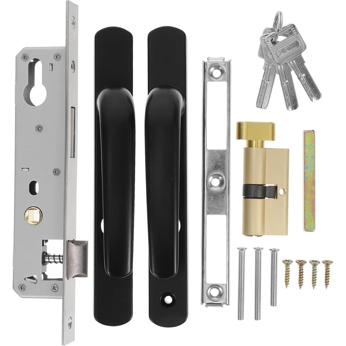 Mango de Puerta Negro LALAFINA para Puerta de Tormenta