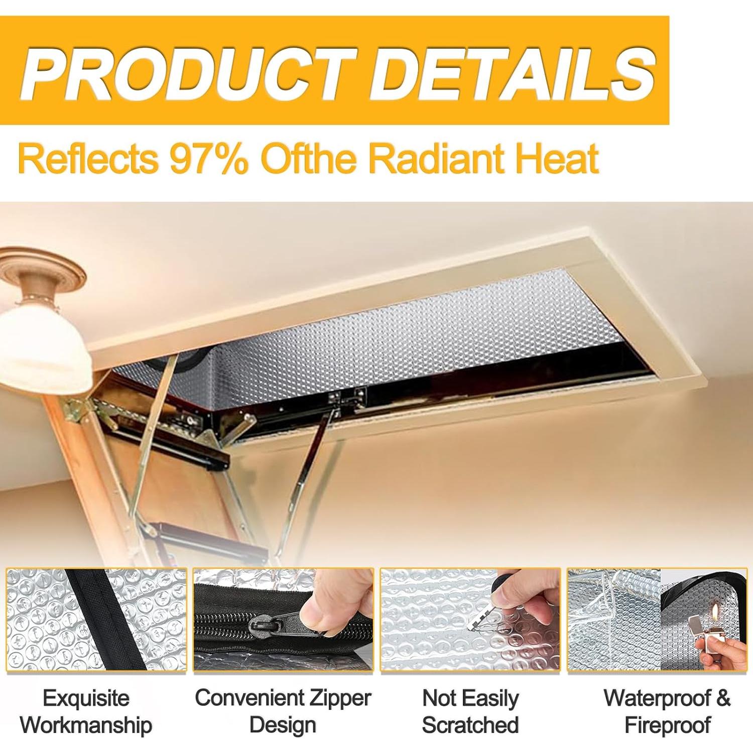 Cubierta de Aislamiento para Puerta de Ático MLUOVI 137.2x63.5cm