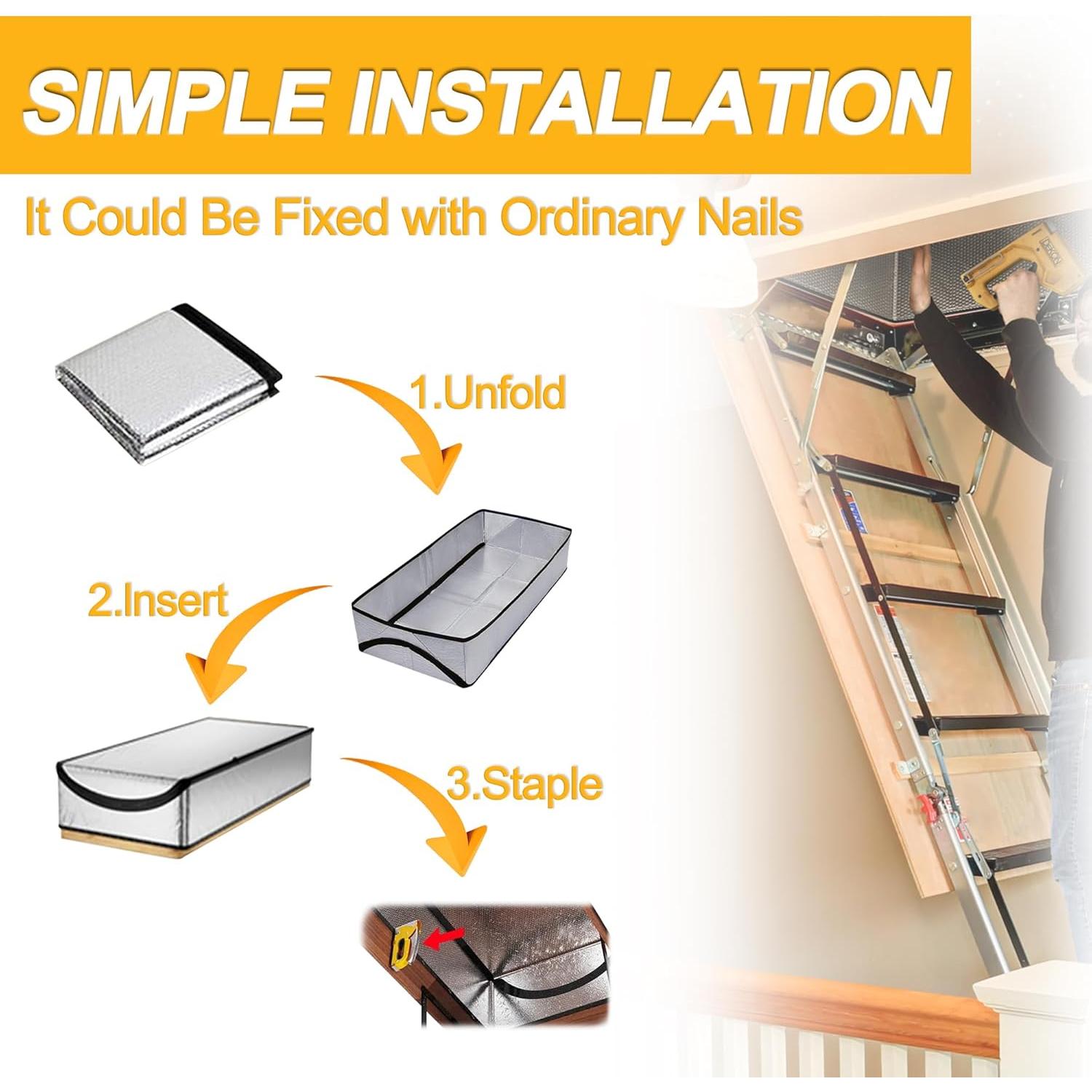 Cubierta de Aislamiento para Puerta de Ático MLUOVI 137.2x63.5cm