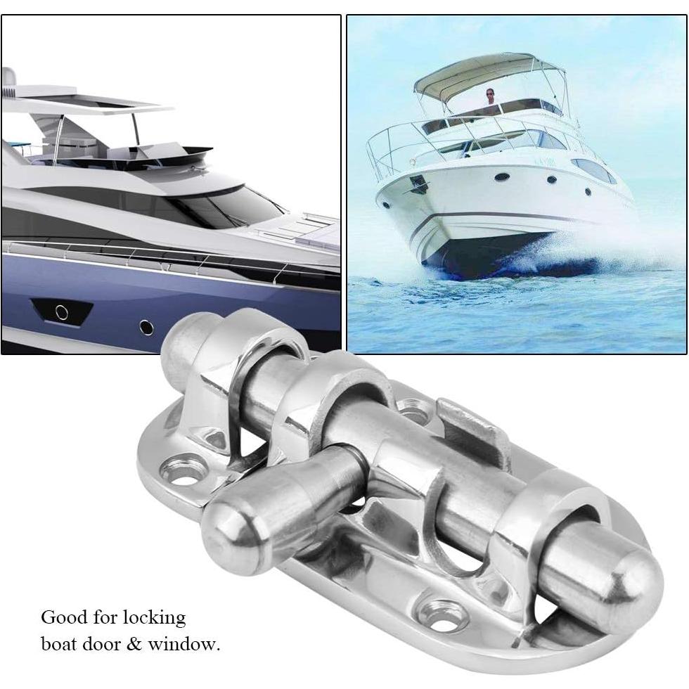 Cerradura de puerta de barco Acouto 60mm Acero inoxidable 316
