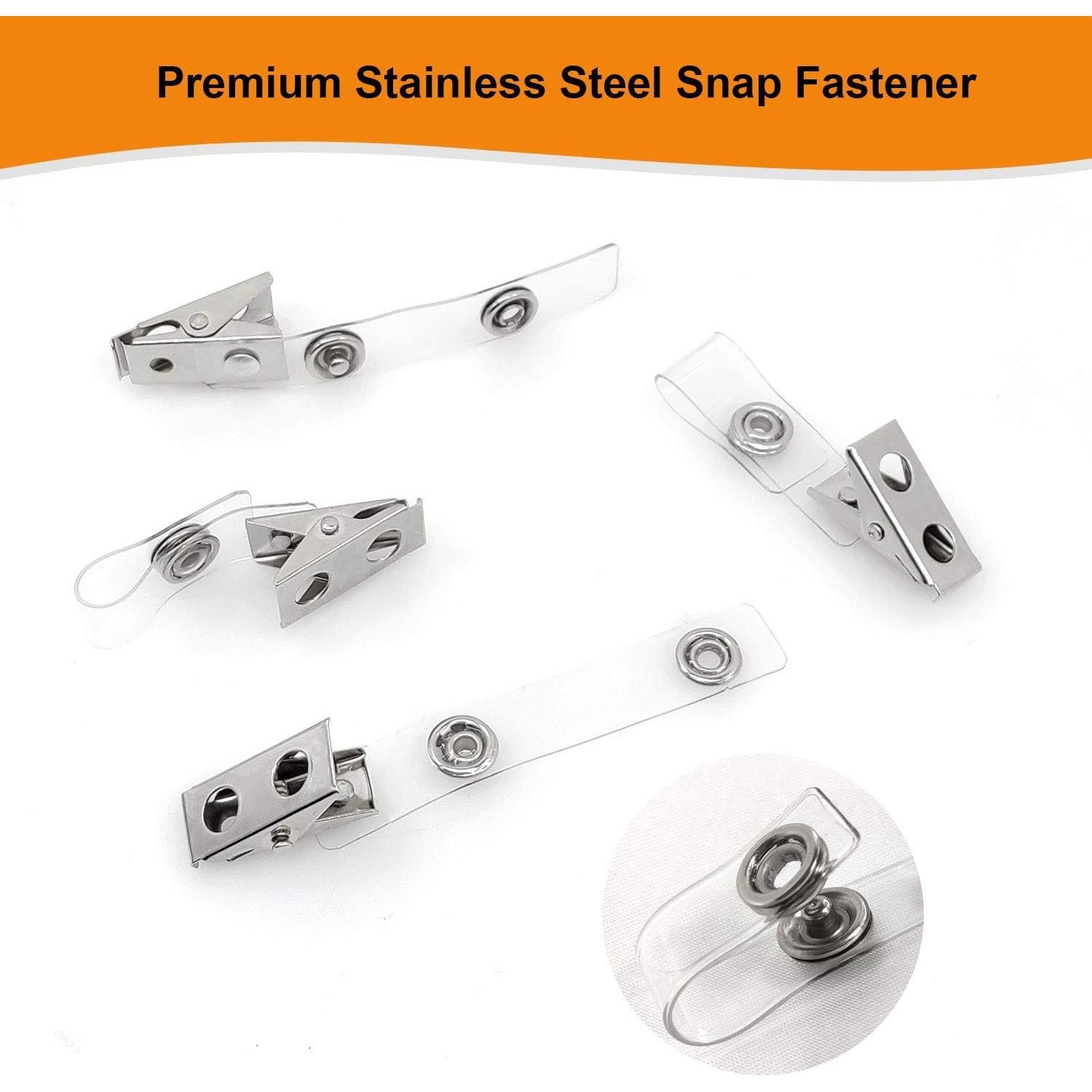 Clips de Metal Fushing 150 Pcs para Insignias y Tarjetas