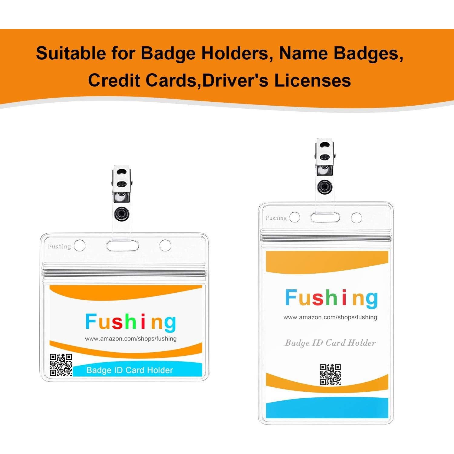 Clips de Metal Fushing 150 Pcs para Insignias y Tarjetas