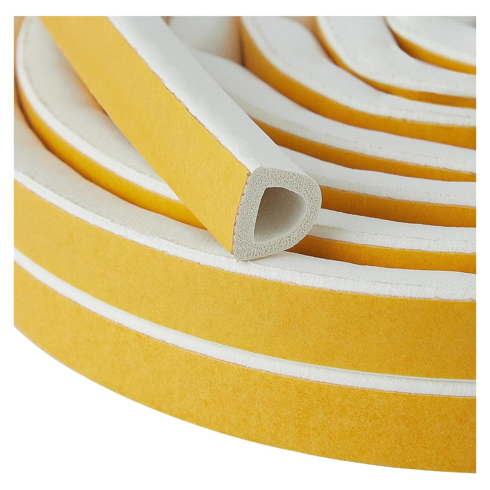 Sello de Aislamiento QDiShi 6m Blanco EPDM para Puertas y Ventanas