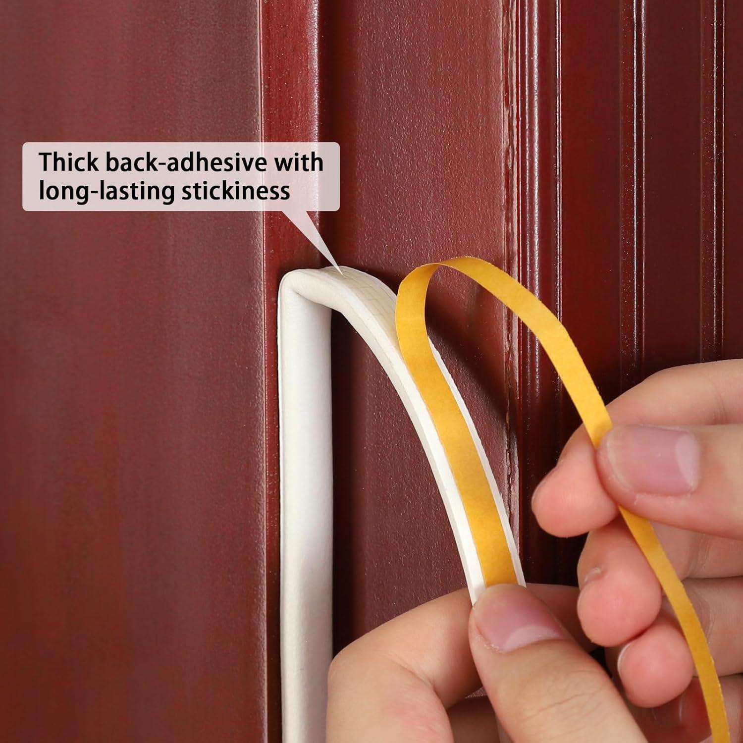 Sello de Aislamiento QDiShi 6m Blanco EPDM para Puertas y Ventanas