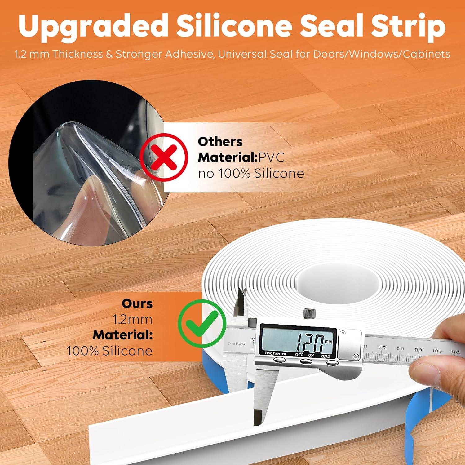 Tira de Silicona para Sellado de Puertas SILIENTWERK 6.1m