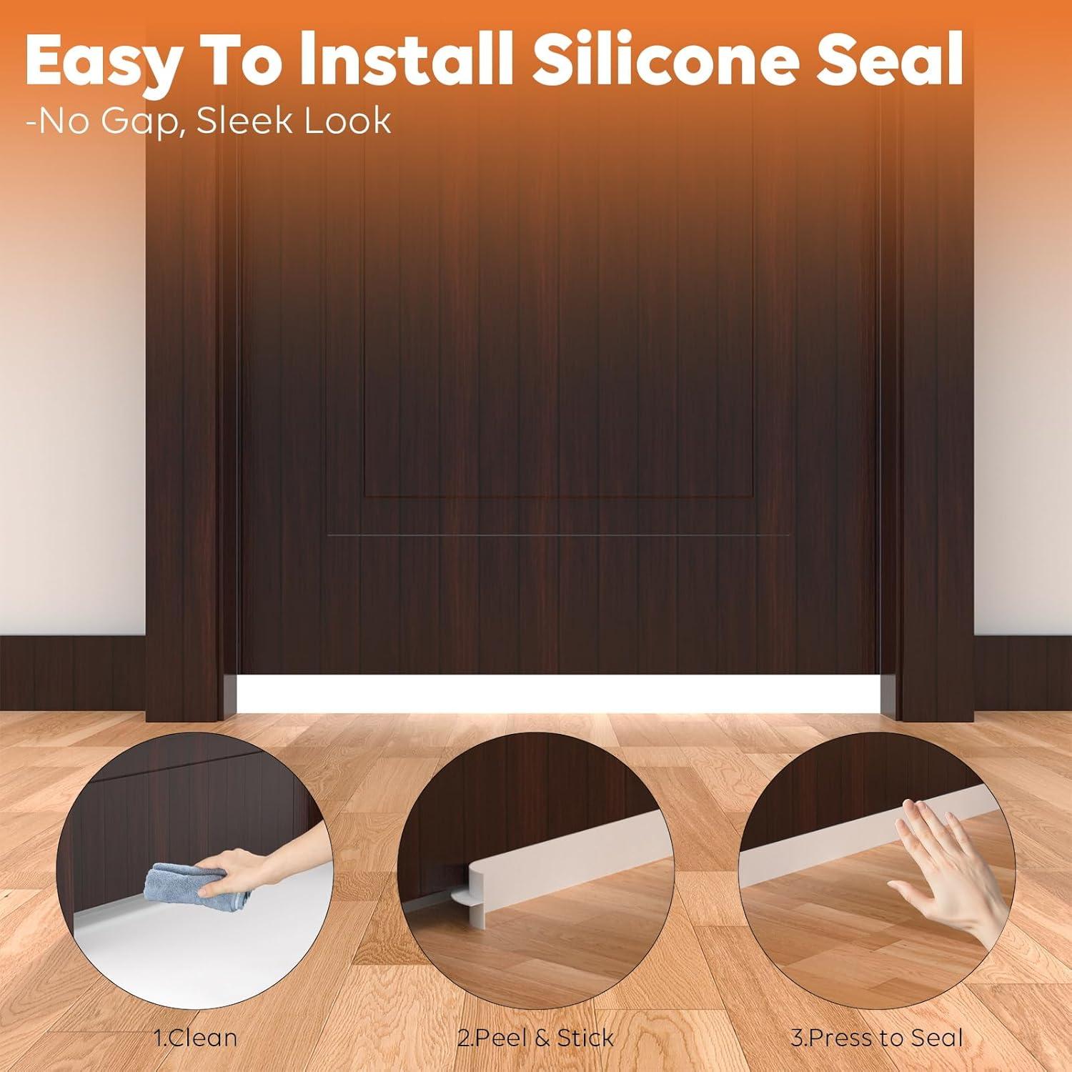 Tira de Silicona para Sellado de Puertas SILIENTWERK 6.1m