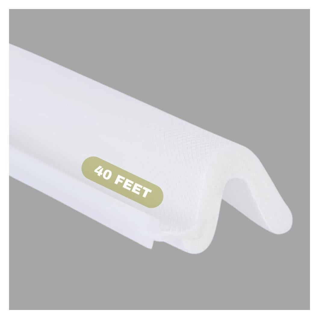 Tira de Sellado de Puerta Dualplex V Blanco 40 pies PVC