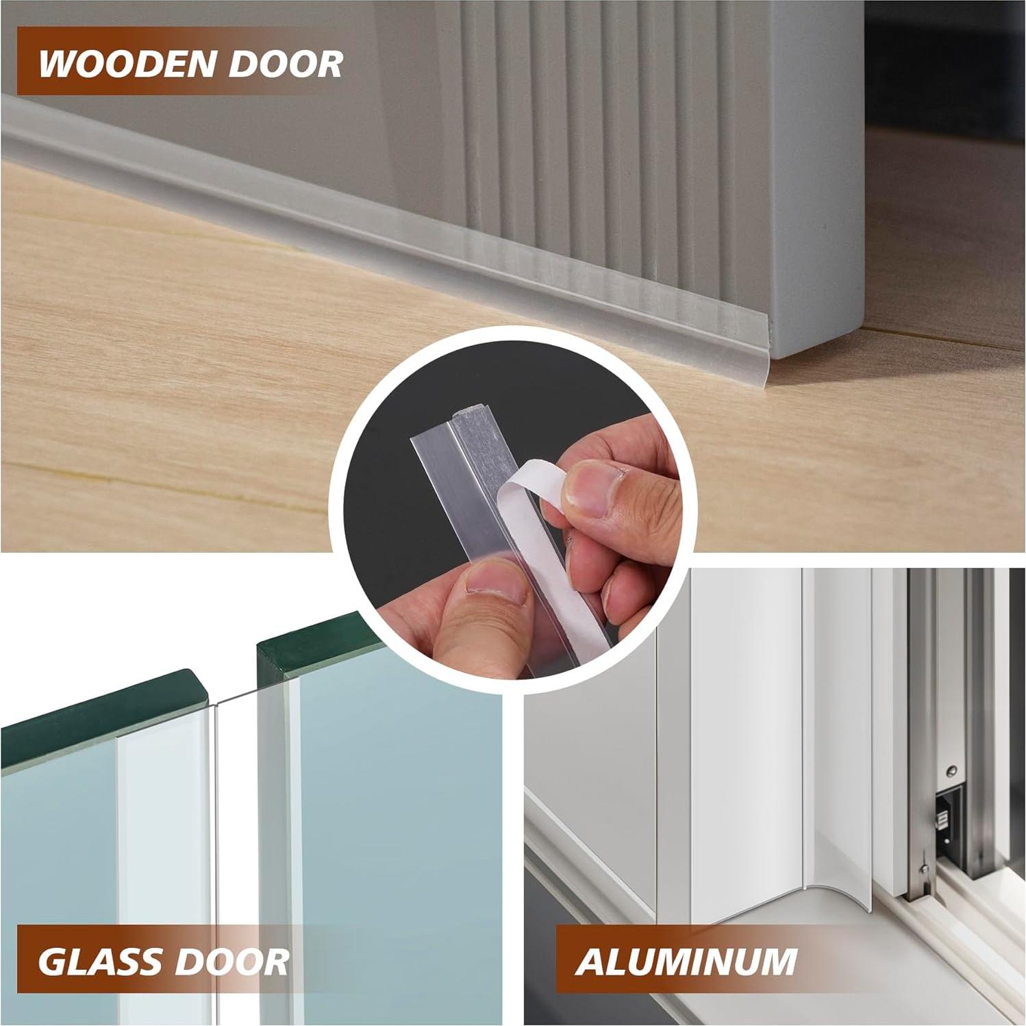 Sellador de Puerta de Silicona RECAPS 25mm x 5m Transparente