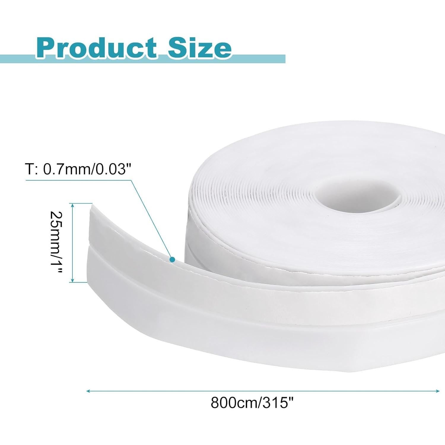 Tapón para Corrientes de Aire uxcell 800cm x 25mm Blanco