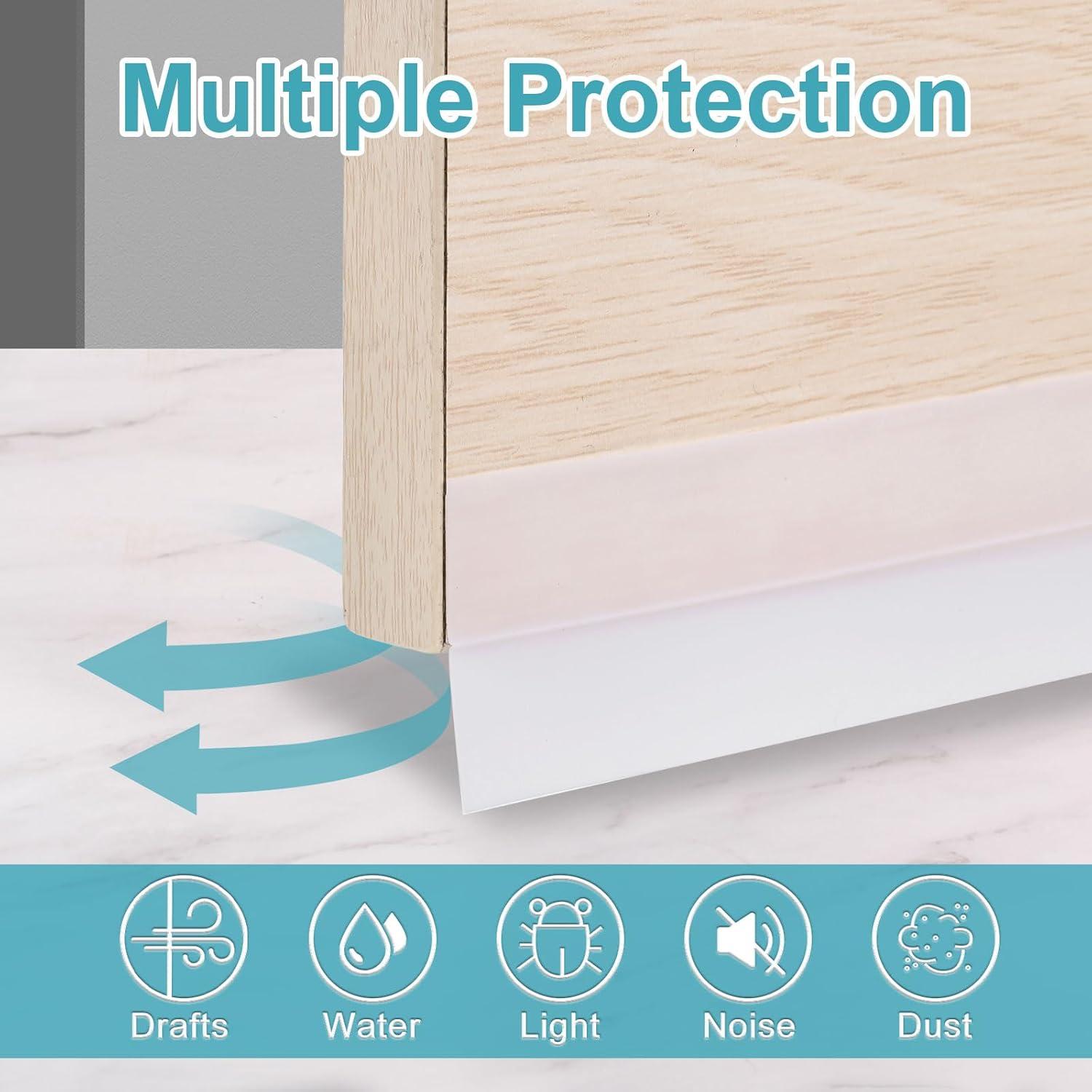 Tapón para Corrientes de Aire uxcell 800cm x 25mm Blanco