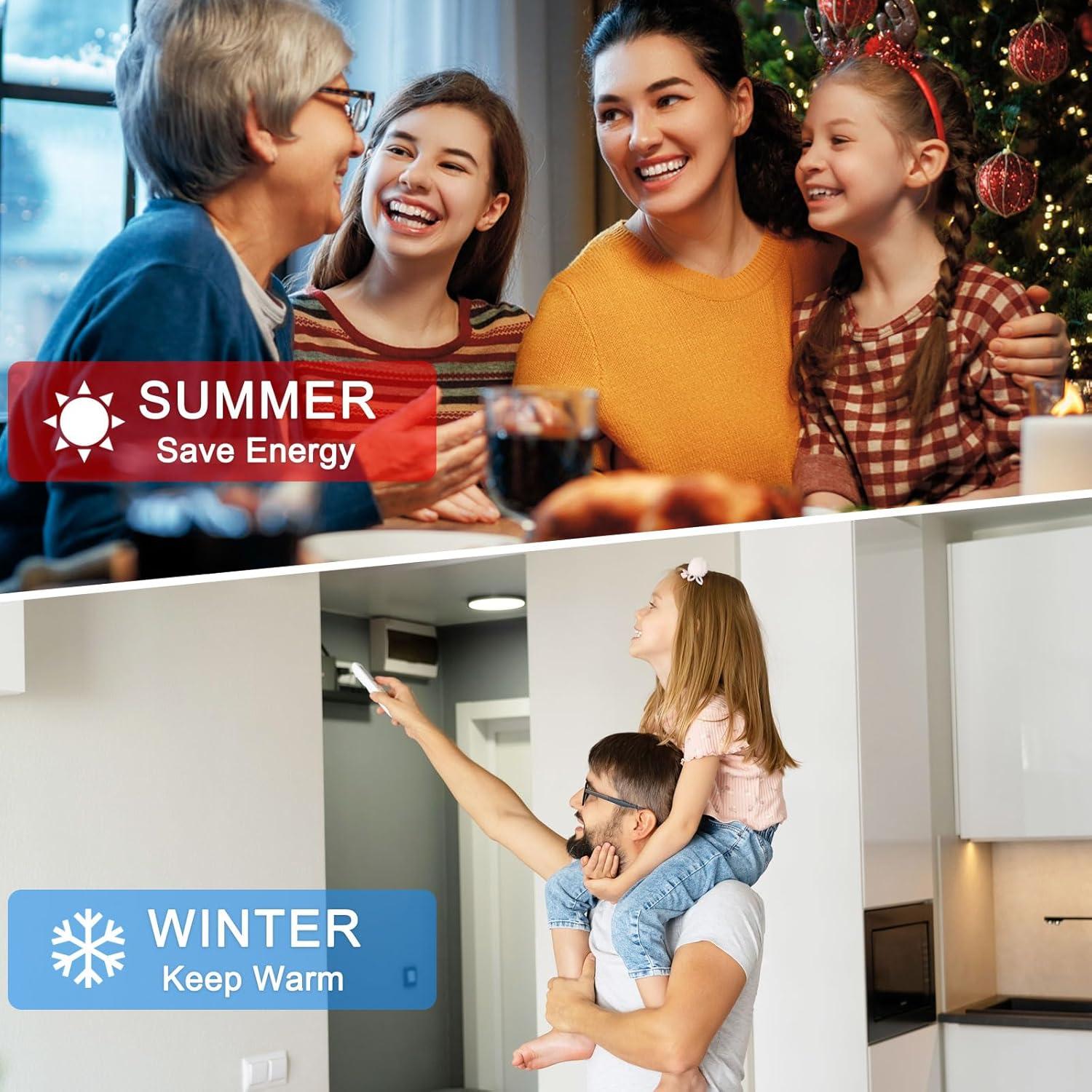 Tapón para Corrientes de Aire uxcell 800cm x 25mm Blanco