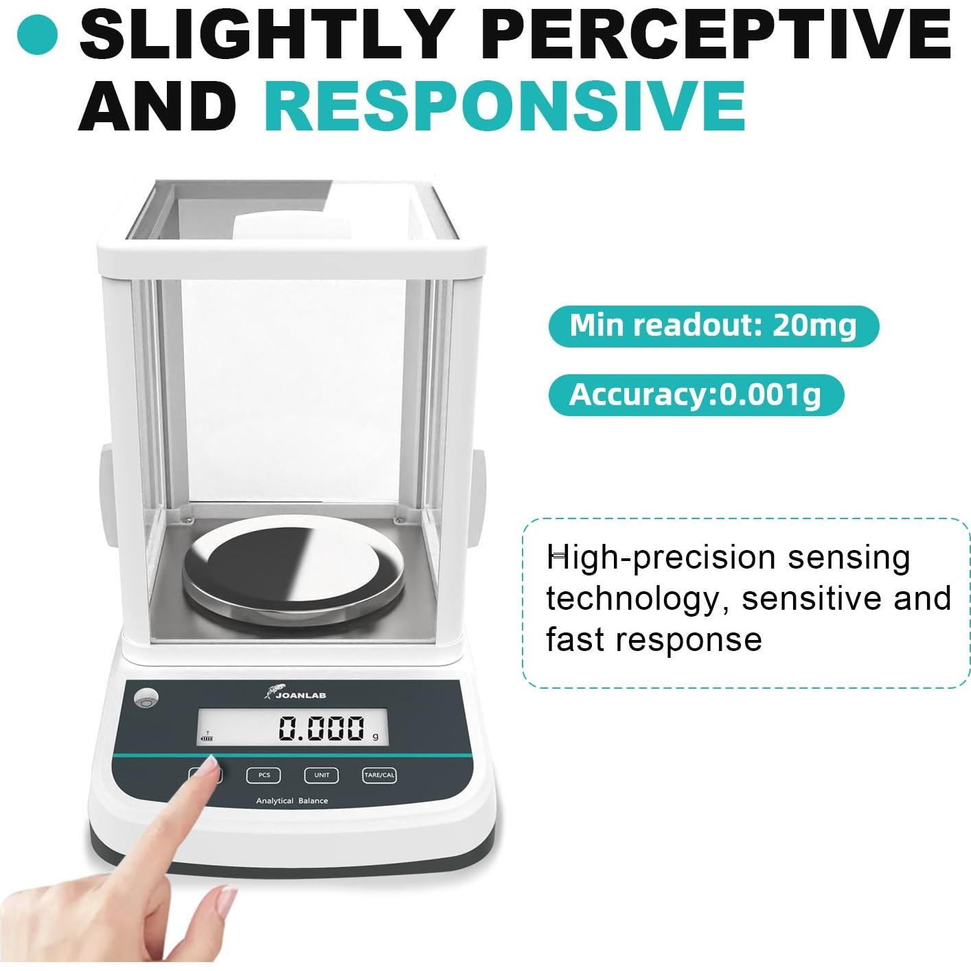 Balanza Analítica JOANLAB FA3003S 300g x 1mg Digital