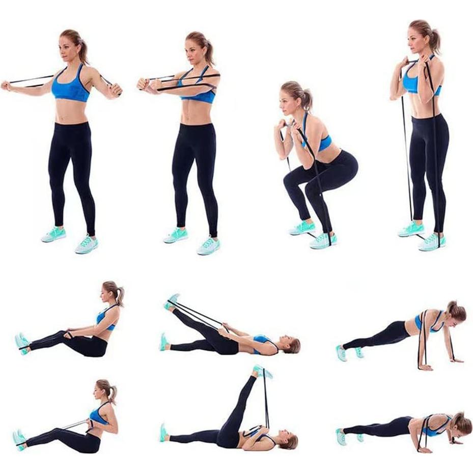 Bandas de Resistencia Sujosa - 4 Niveles de Fitness para Ejercicio