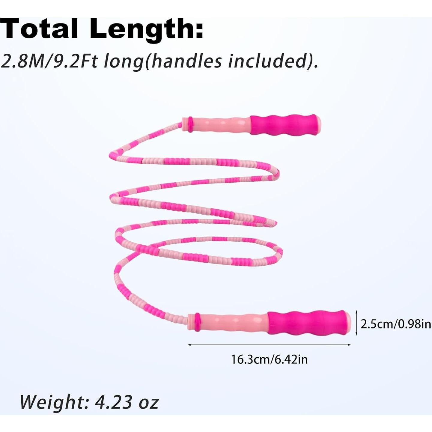 Cuerda de Saltar Ajustable BIRDDIE 2.8m con Perlas Suaves