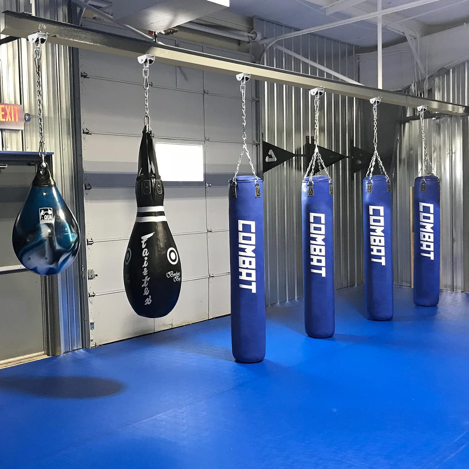 Soporte Giratorio para Bolsa Pesada Eapele - Montaje en Viga de Madera