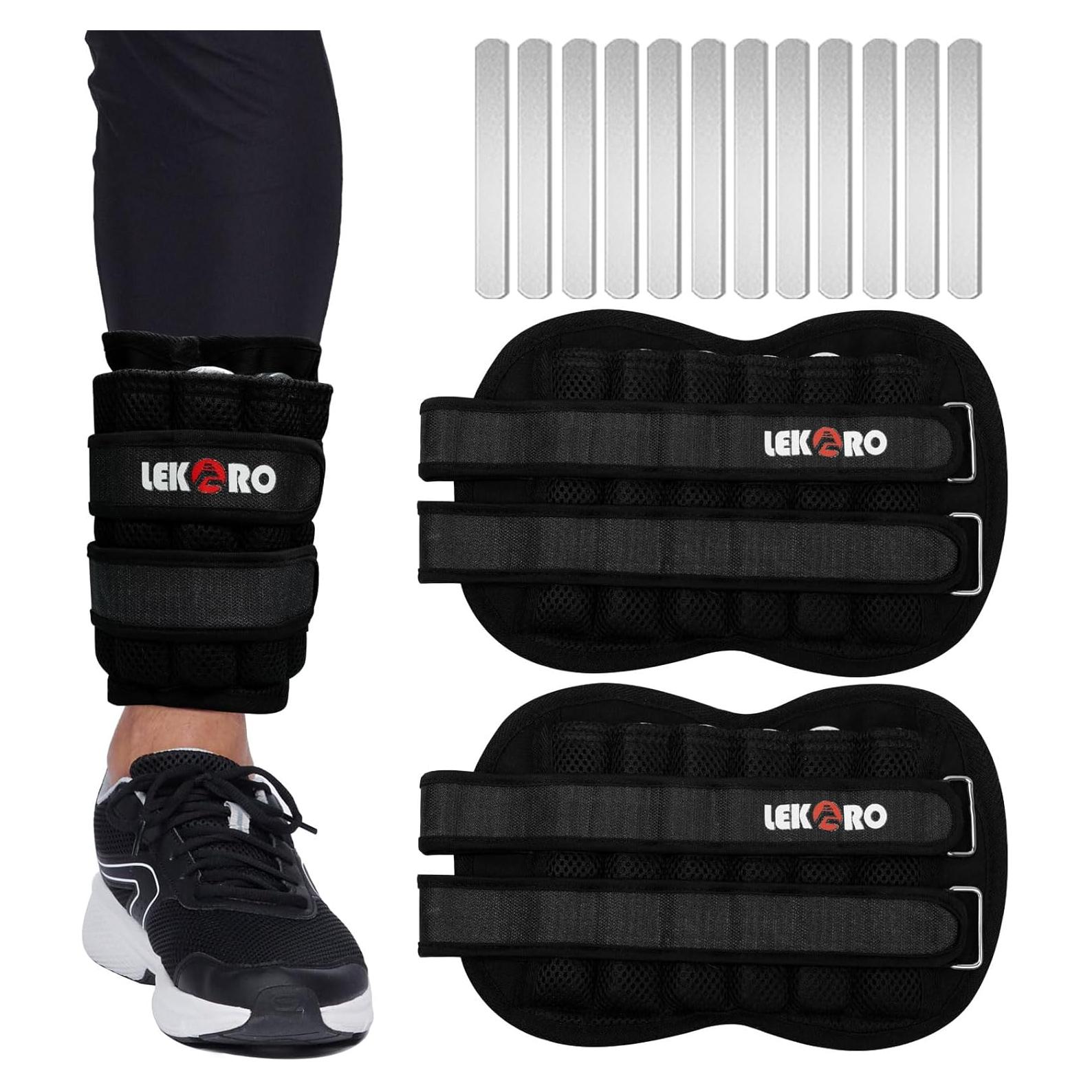 Pesas Ajustables para Tobillo y Muñeca LEKÄRO 4.99 kg