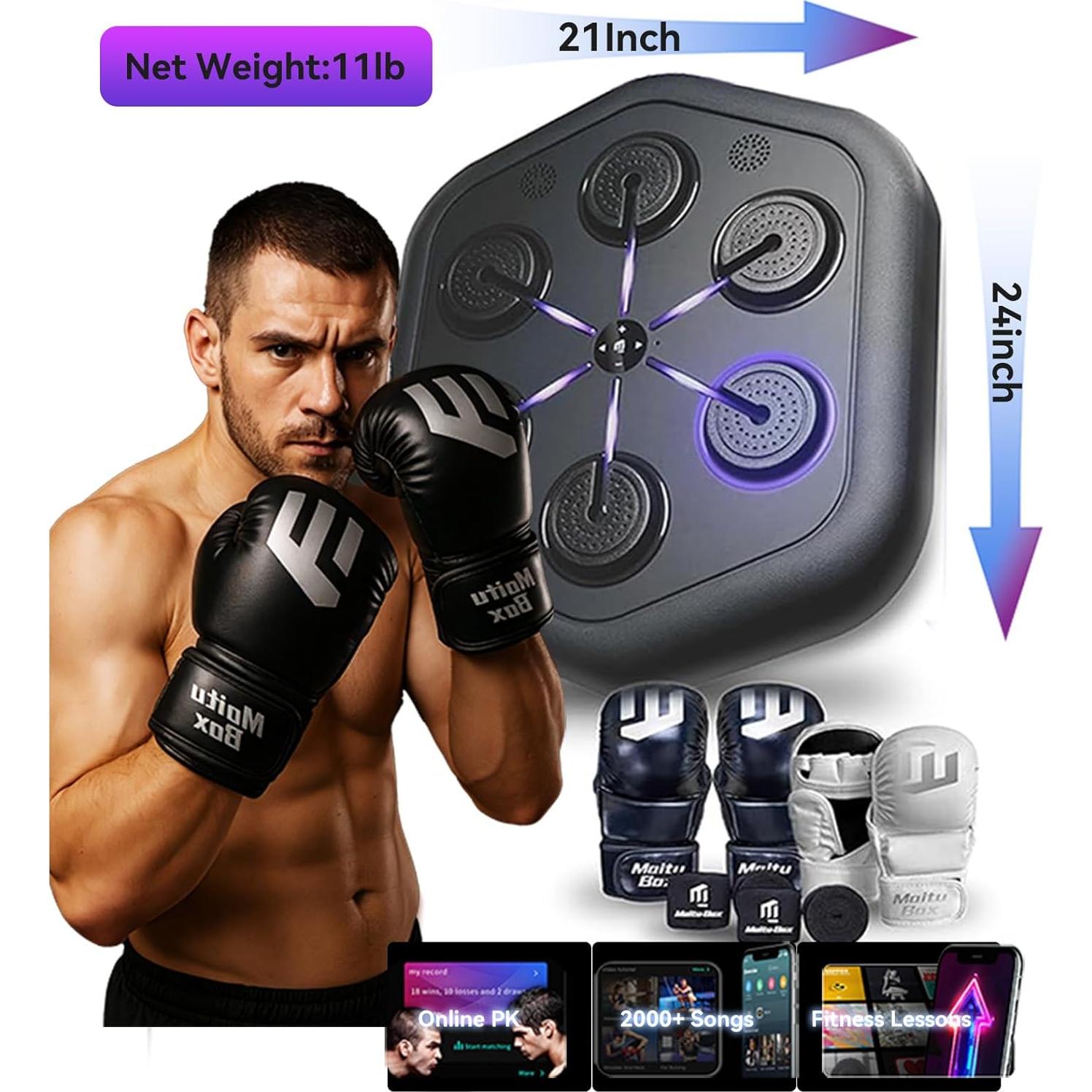 Máquina de Boxeo Musical Inteligente XTUOSHP M4-Negro