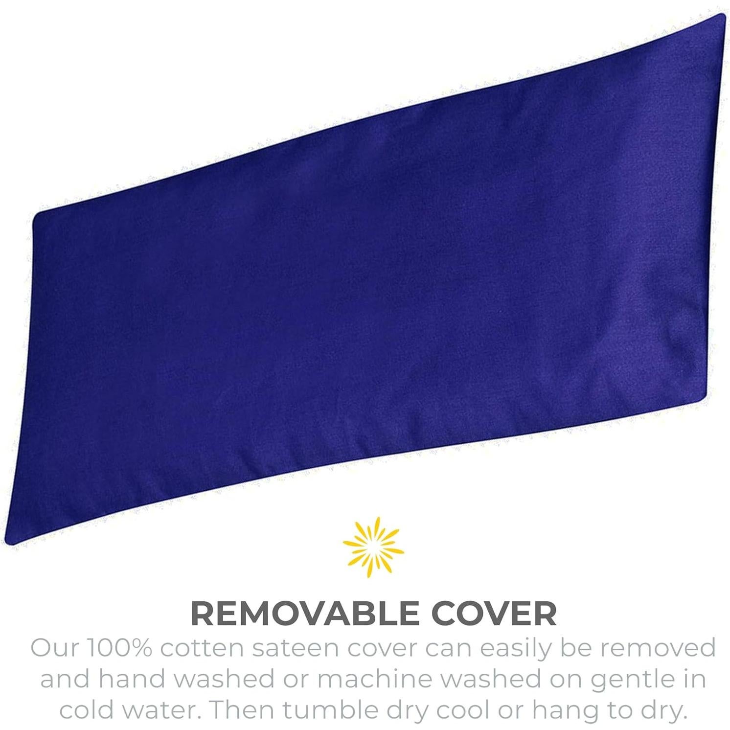 Cojines para Ojos de Satén 4 Piezas - Semillas de Lino - Relajación