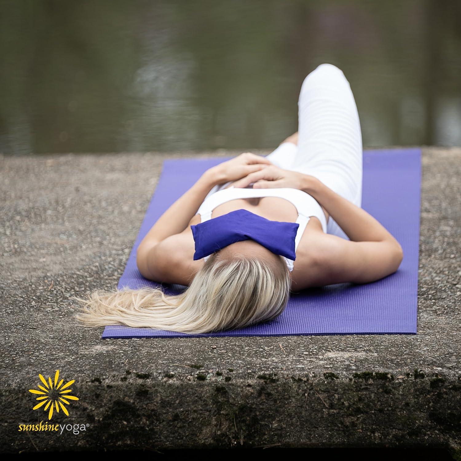 Cojines para Ojos de Satén 4 Piezas - Semillas de Lino - Relajación