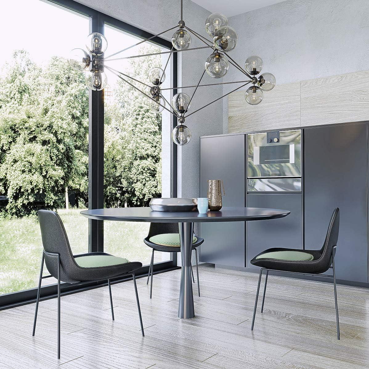 Cojines Redondos Antideslizantes Tiita 33 cm Rayas Azules - Paquete de 4