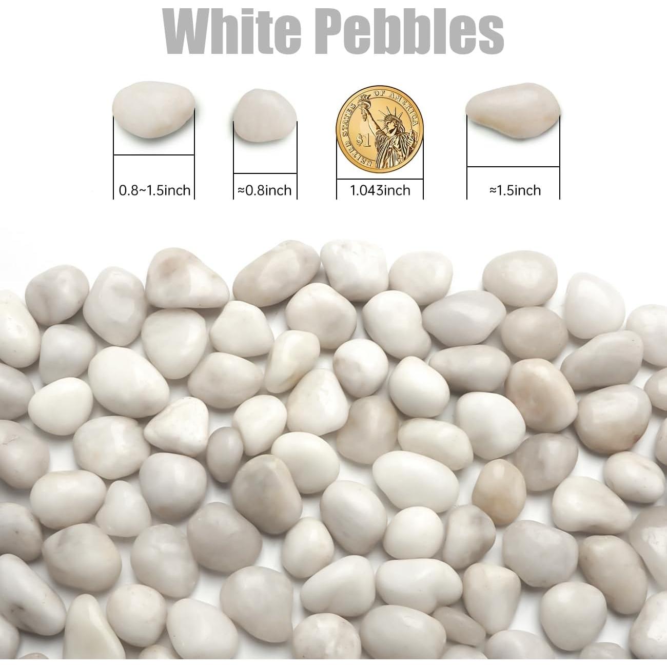 Rocas de Río Pulidas 2.27 Kg para Jardín y Acuario - RooTrimmer