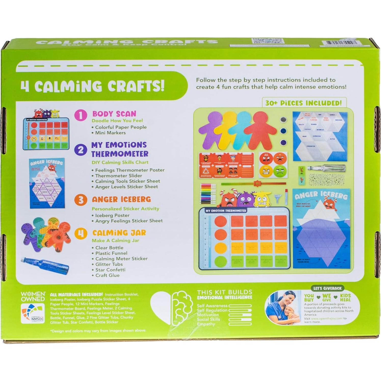 Kit de Manualidades Calmantes Abre La Alegría - 40 Piezas para Niños