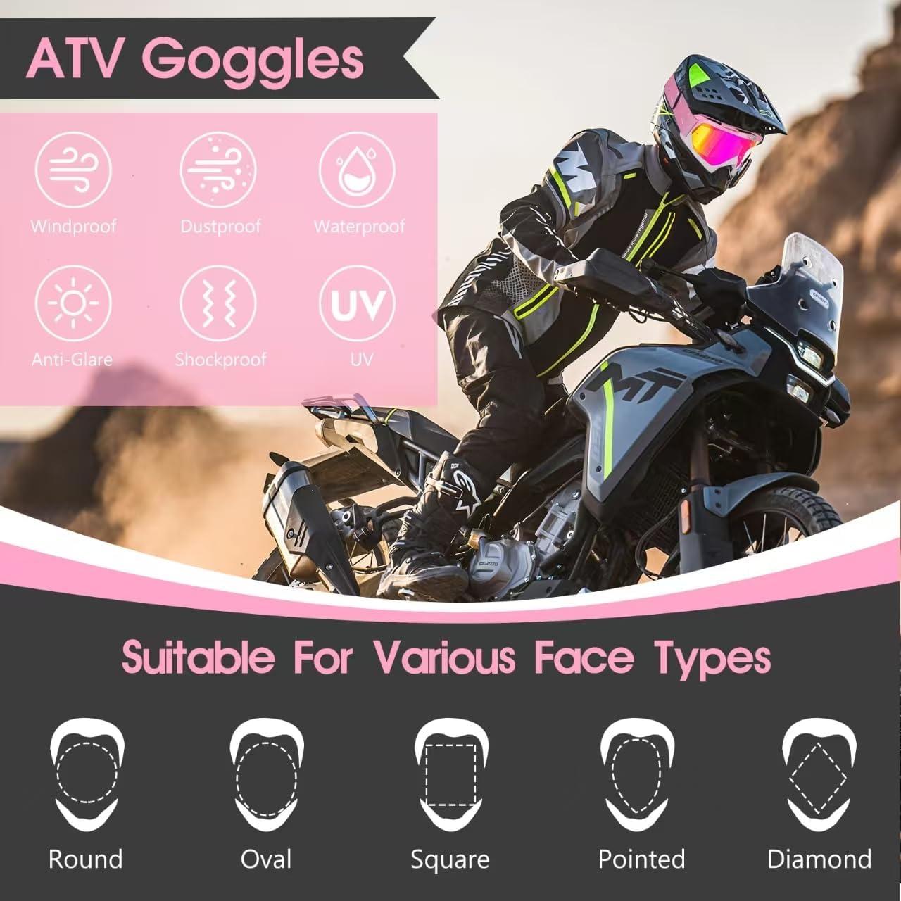 Gafas de Motocross ATV UV a Prueba de Niebla y Polvo