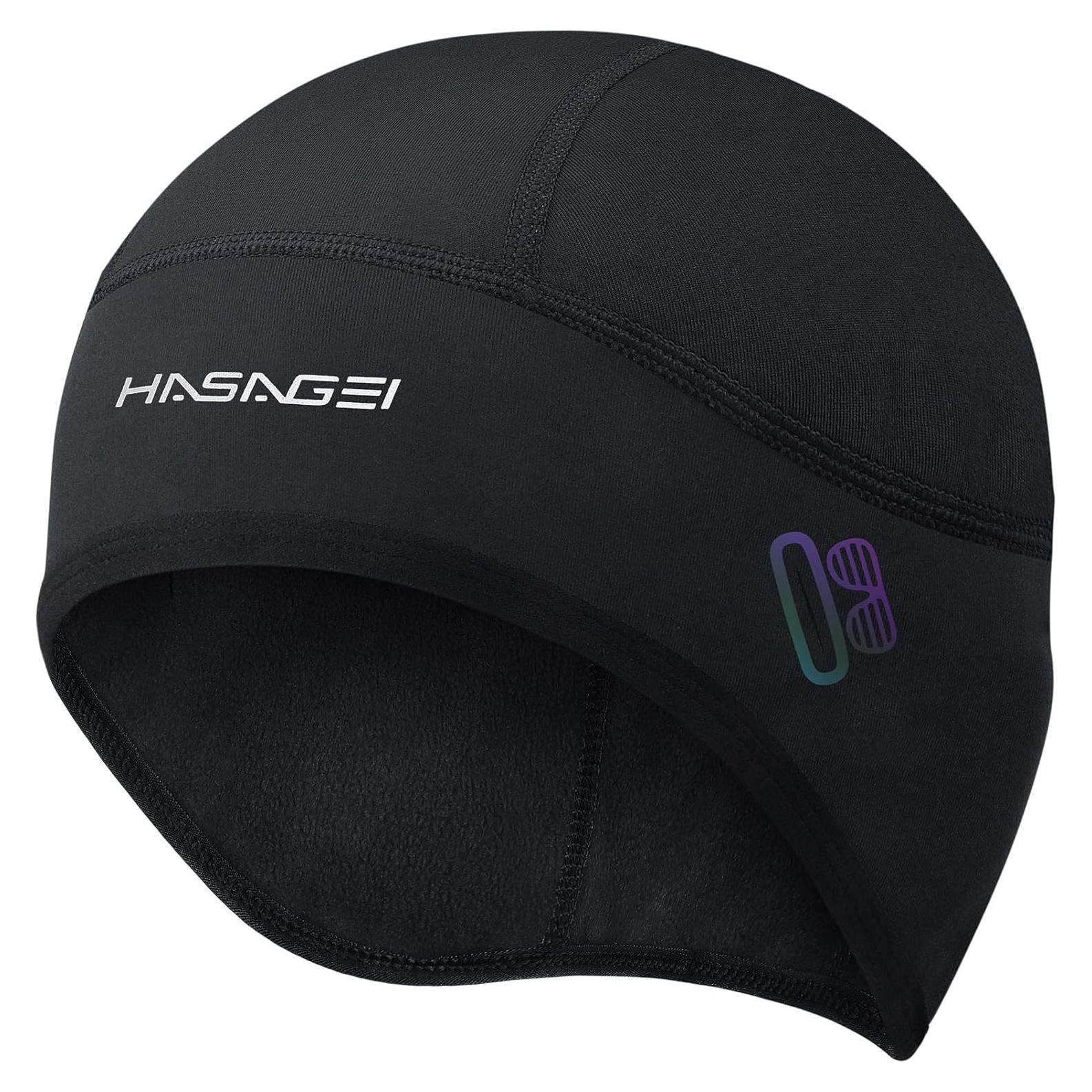 Gorro Térmico Invierno Hombre Forro Casco Antiviento Negro