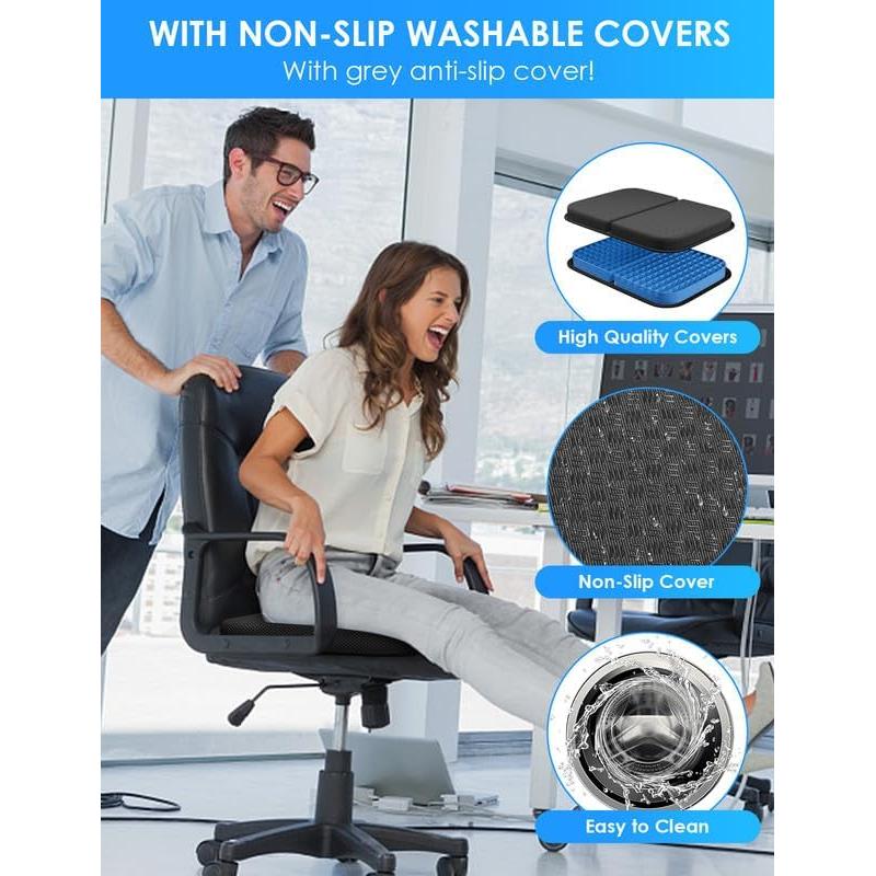 Cojín de Gel Portátil WISIMMALL Grande 42x30 cm Alivio Dolor