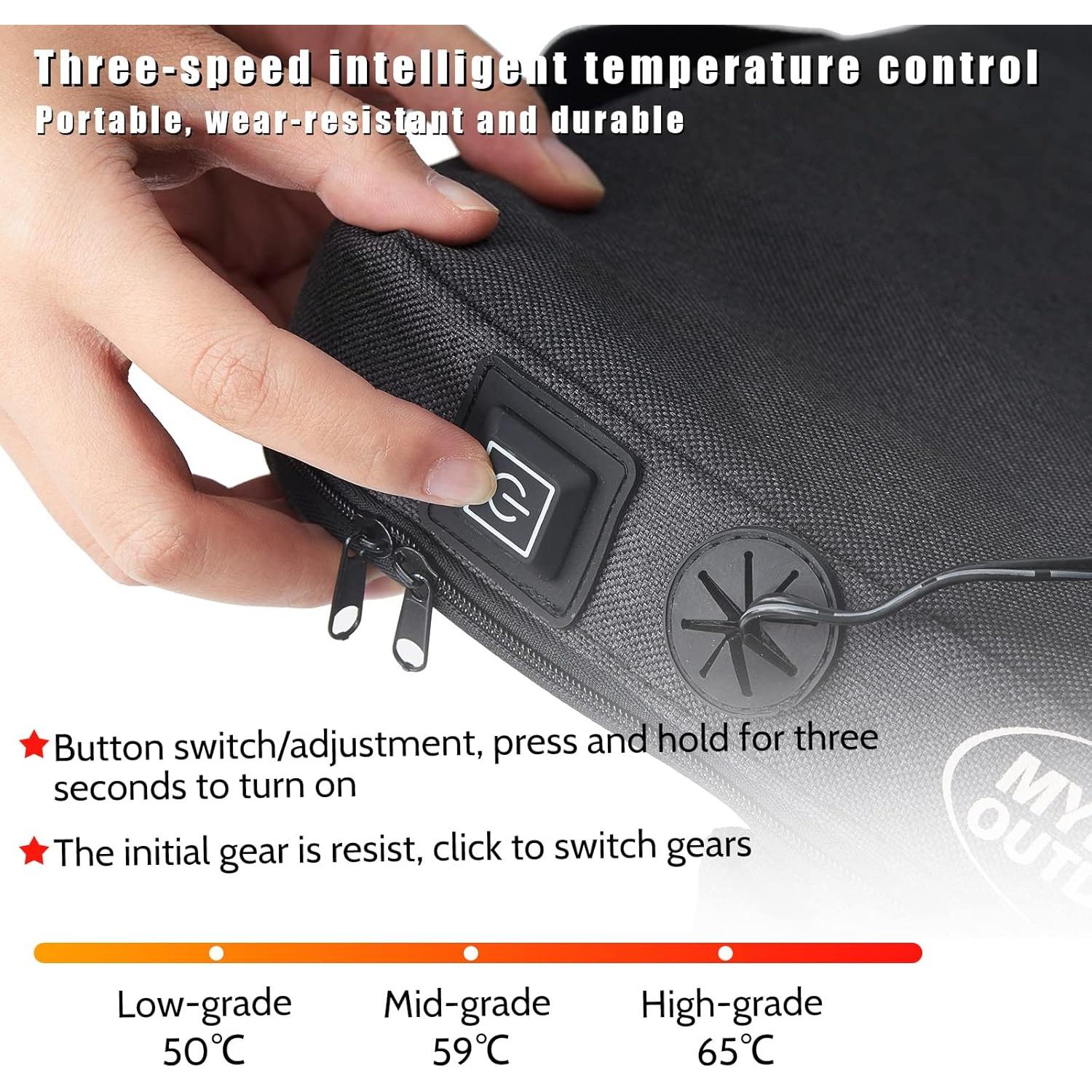 Cojín Calentador Portátil Juexica USB 3 Niveles 33x38cm