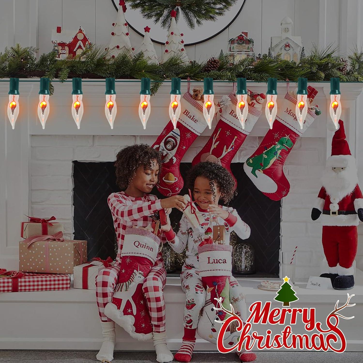 Luces de Cuerda Parpadeantes Goothy 3.05m C18 Verde 11 Bombillas