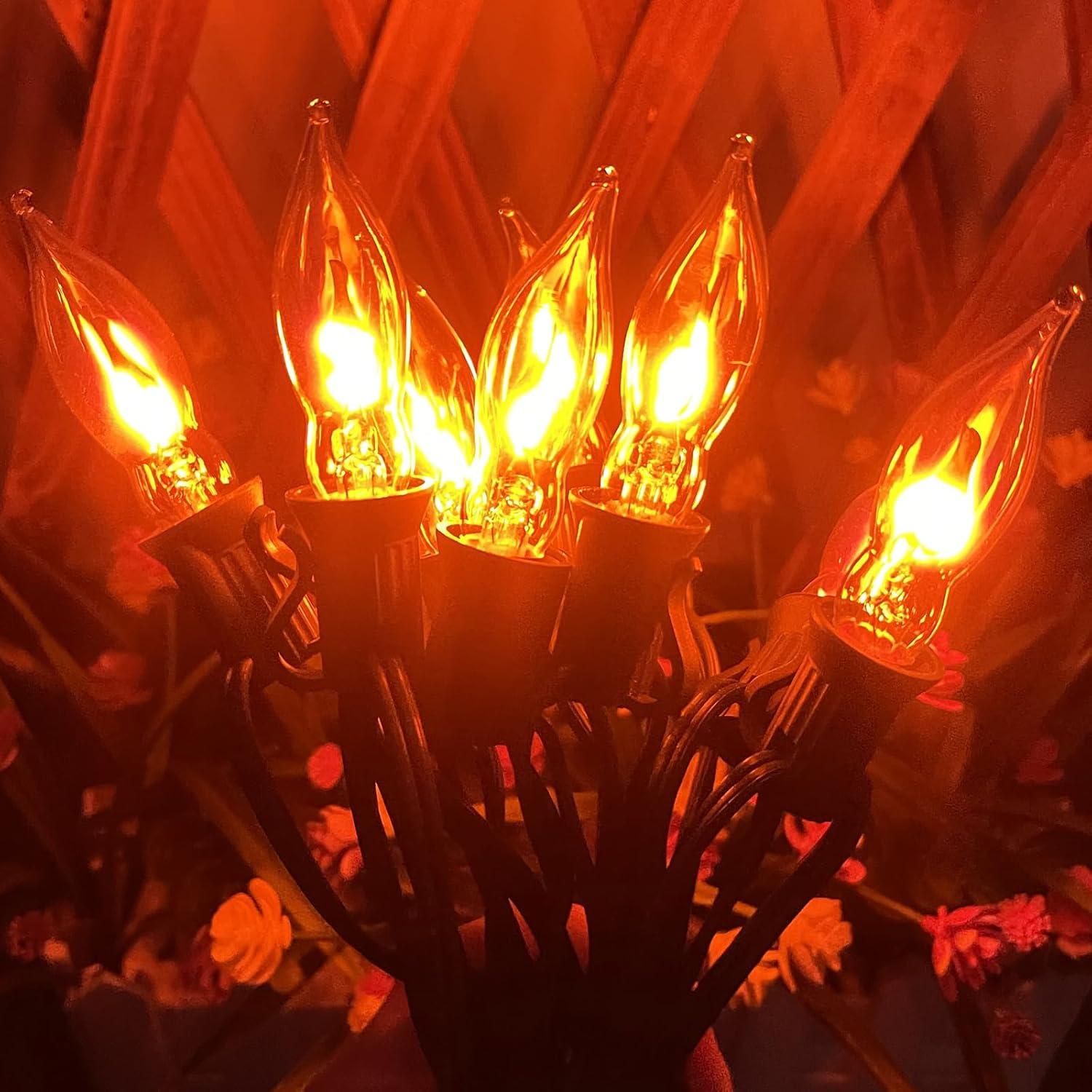 Luces de Cuerda Parpadeantes Goothy 3.05m C18 Verde 11 Bombillas