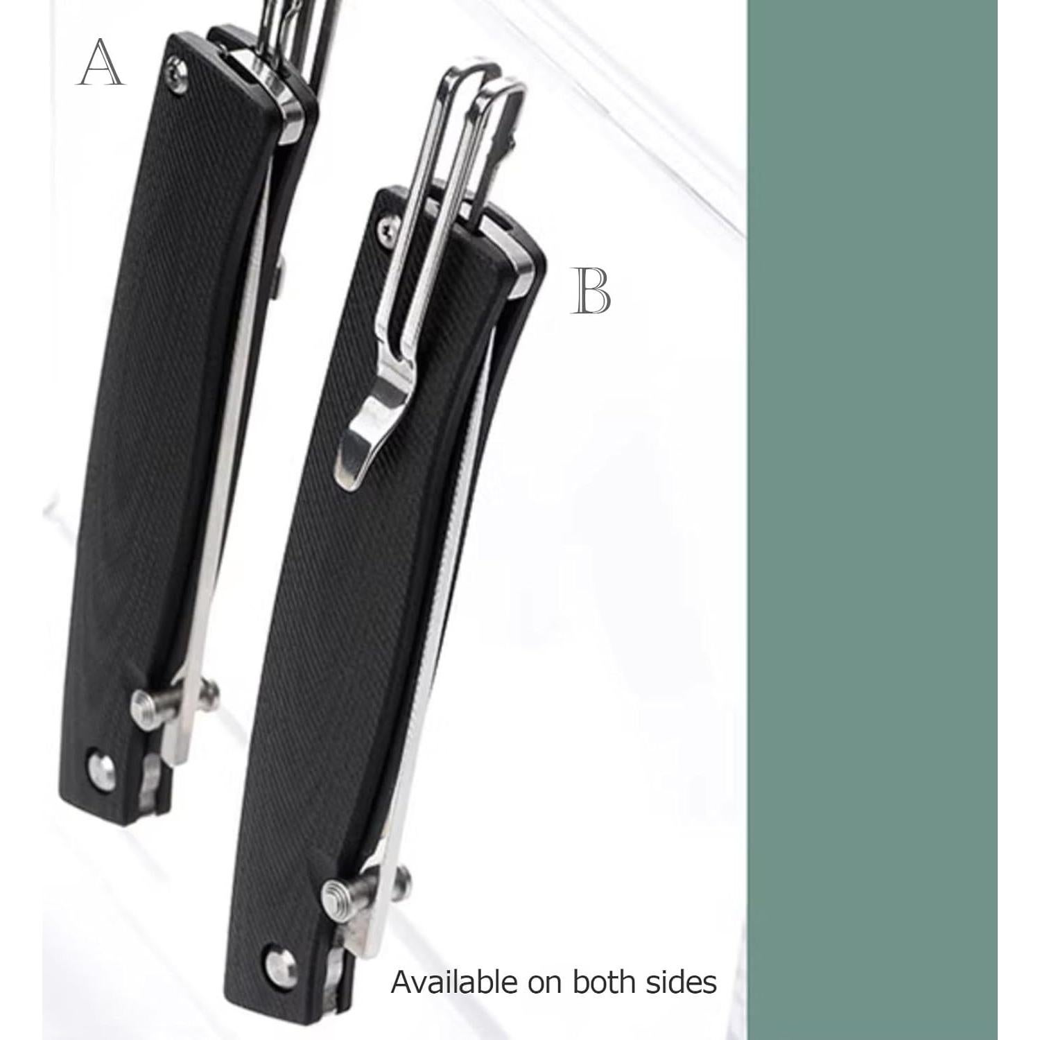 Cuchillo Plegable Sanrenmu 311L 80mm Acero 12C27 Mango G10 Negro