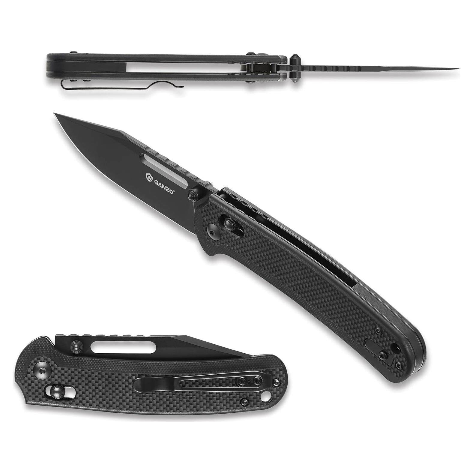 Cuchillo Plegable Ganzo G768PT-BK Acero Inoxidable D2 8cm