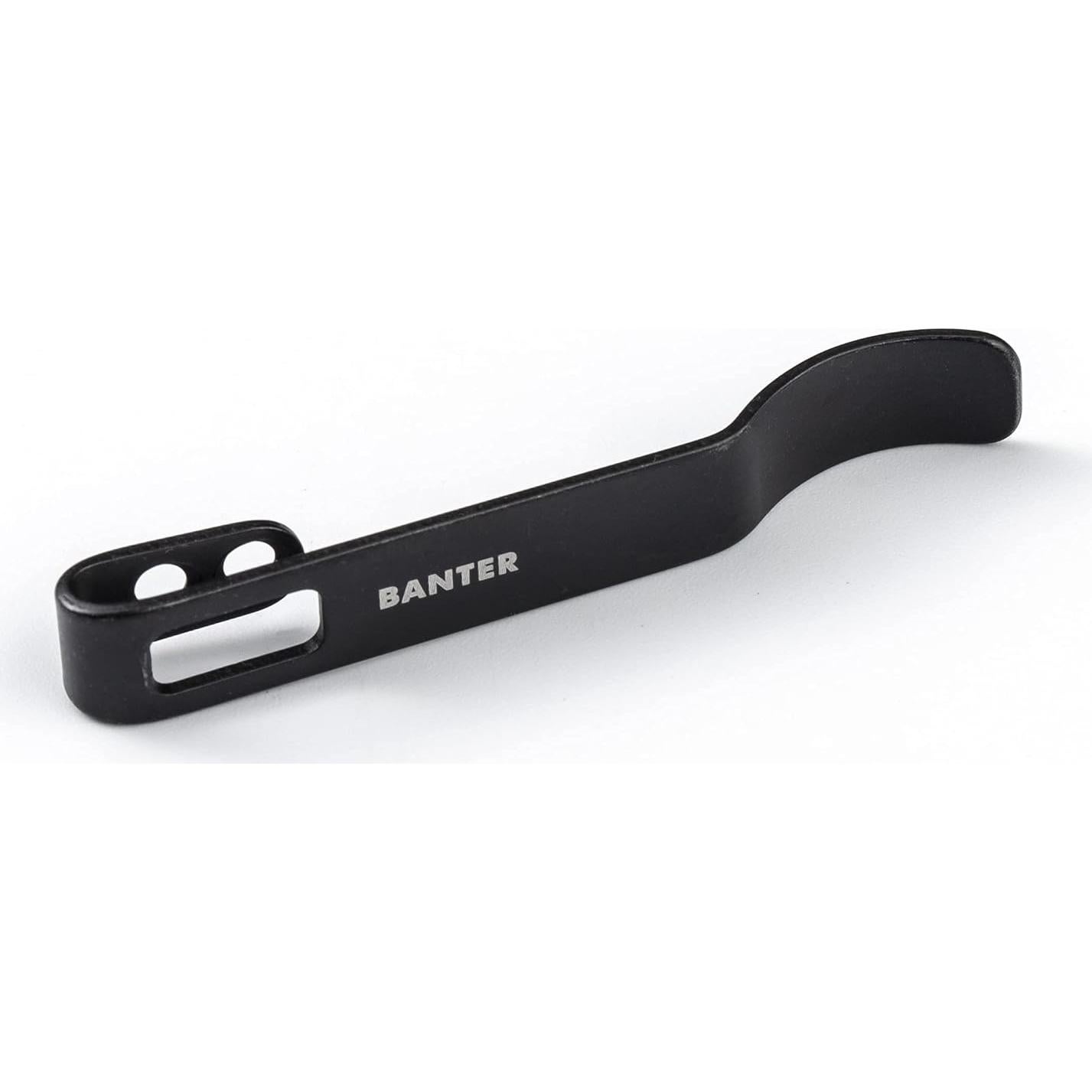 Clip de bolsillo de acero inoxidable CIVIVI Baby Banter Negro