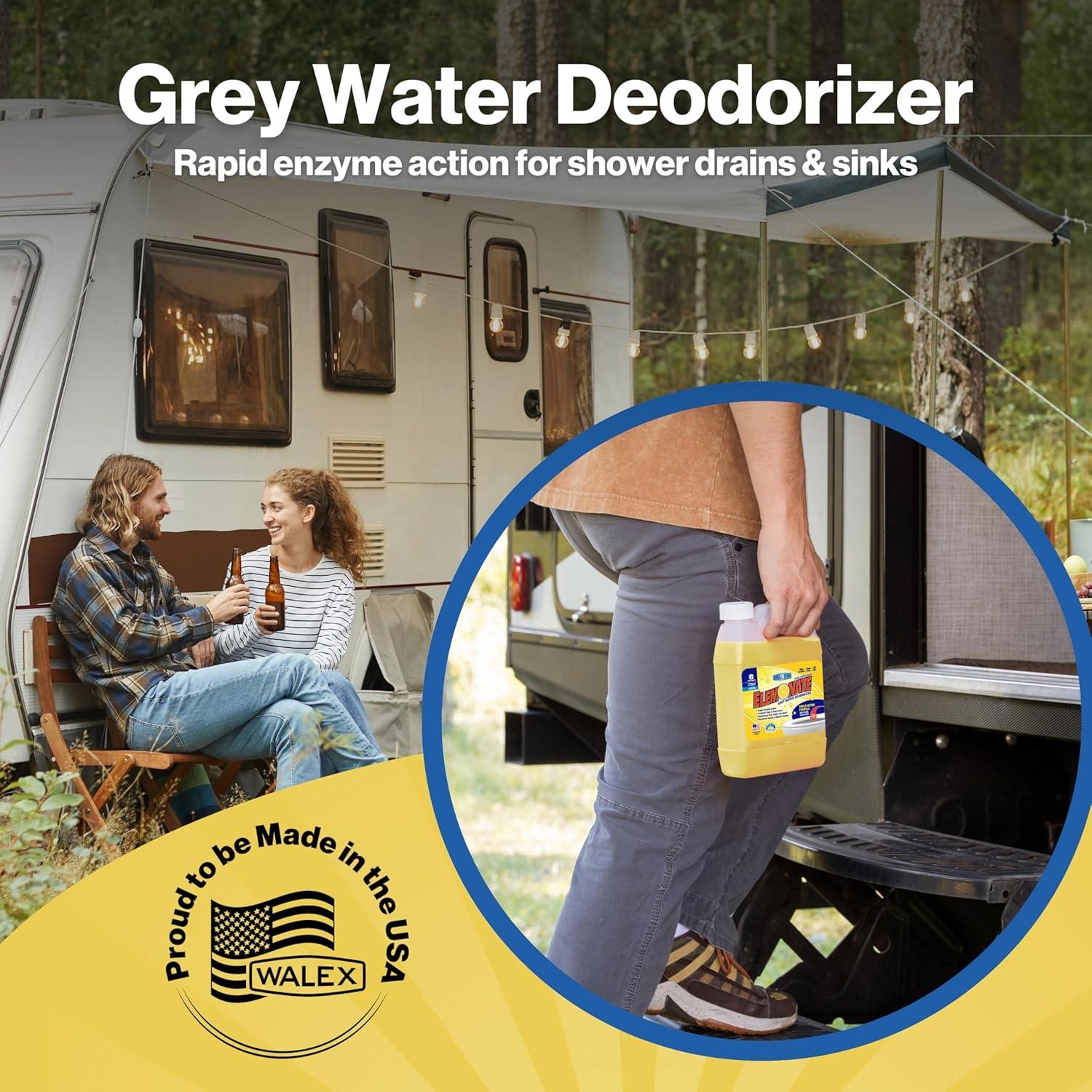 Desodorante Líquido Walex Elemonate 32oz para Agua Gris