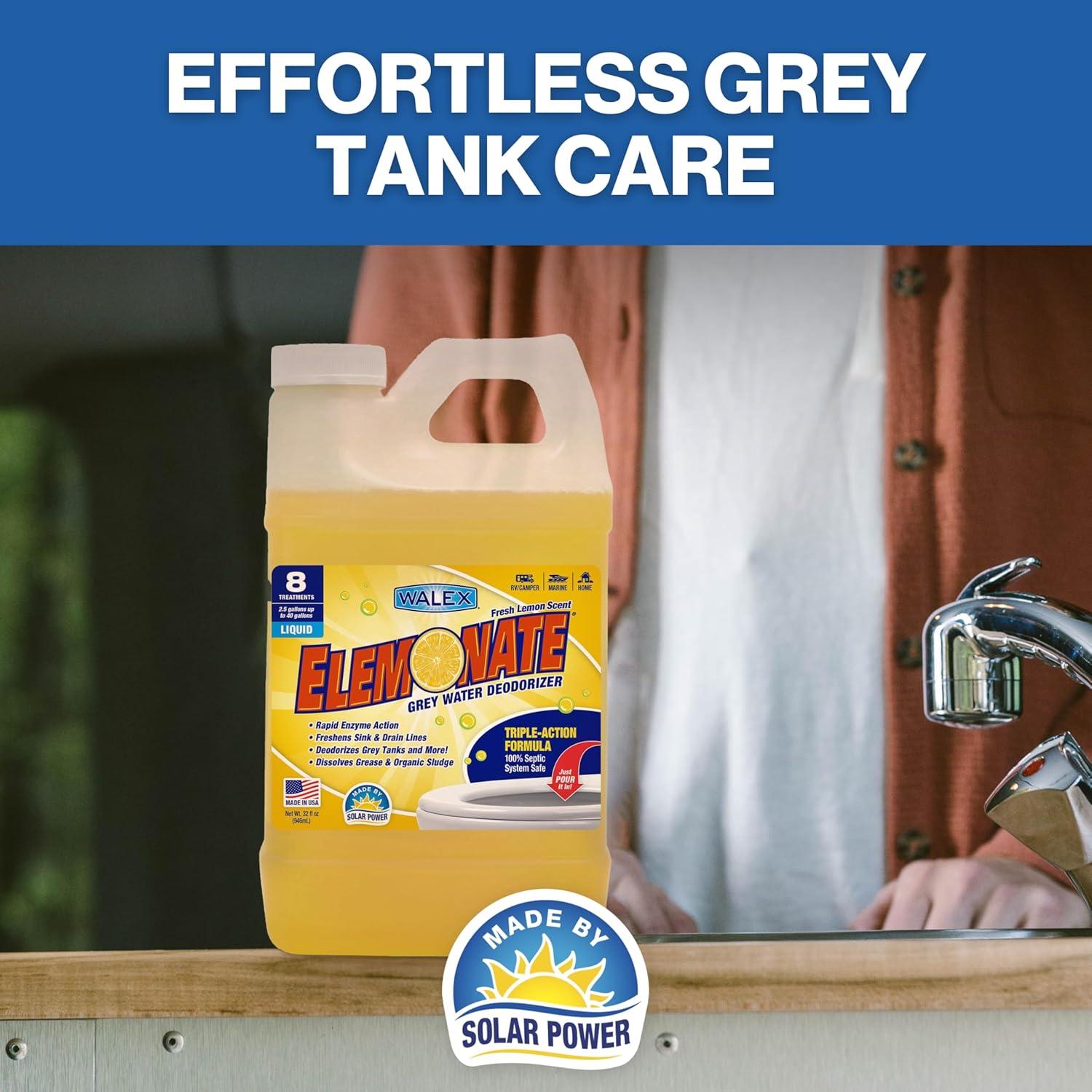 Desodorante Líquido Walex Elemonate 32oz para Agua Gris