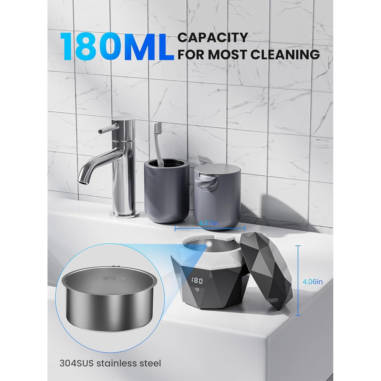 Limpiador Ultrasónico de Dentaduras Lumyspace 43.15KHz Recargable