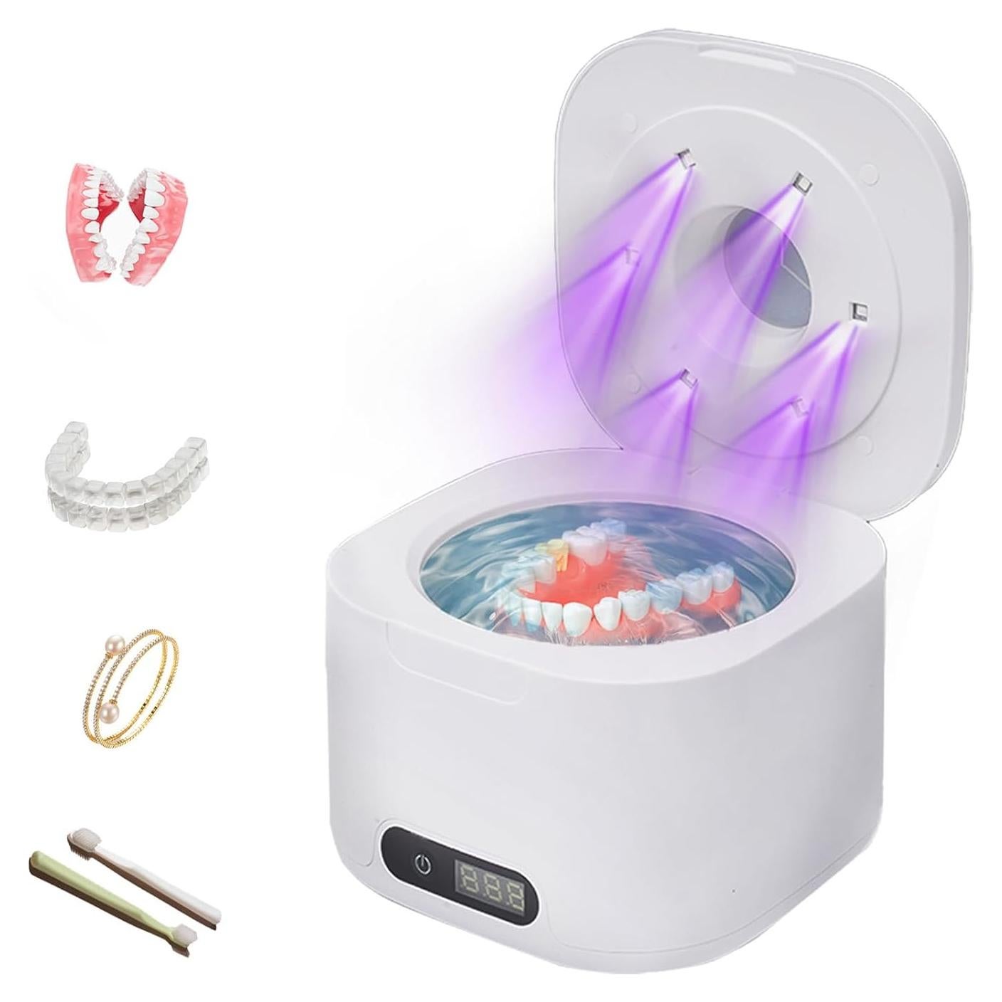 Limpiador Ultrasónico de Retenedores LINPING 340ml 49kHz 4 Modos