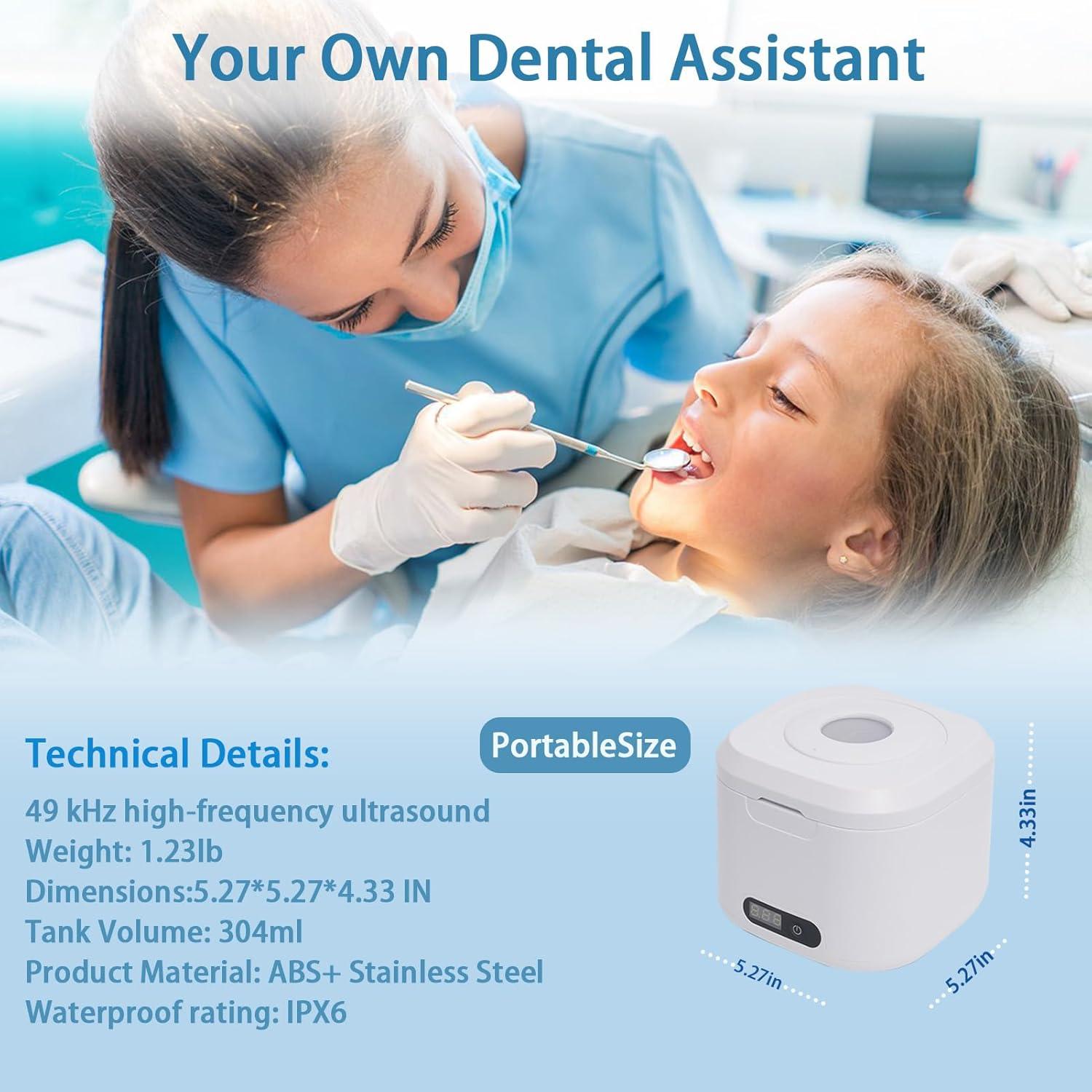 Limpiador Ultrasónico de Retenedores LINPING 340ml 49kHz 4 Modos