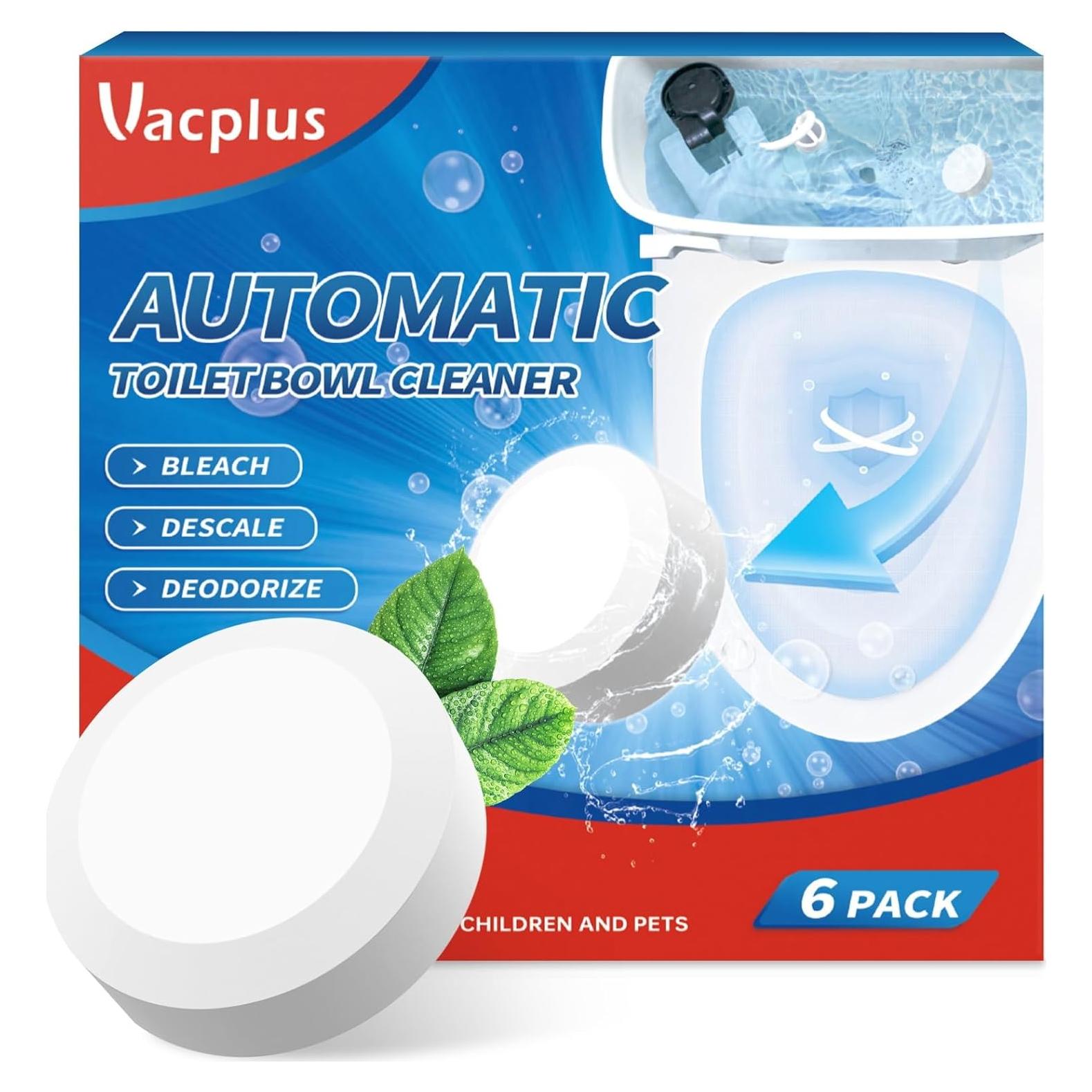 Limpiador de Inodoro Vacplus - 6 Paquetes de 50g con Blanqueador
