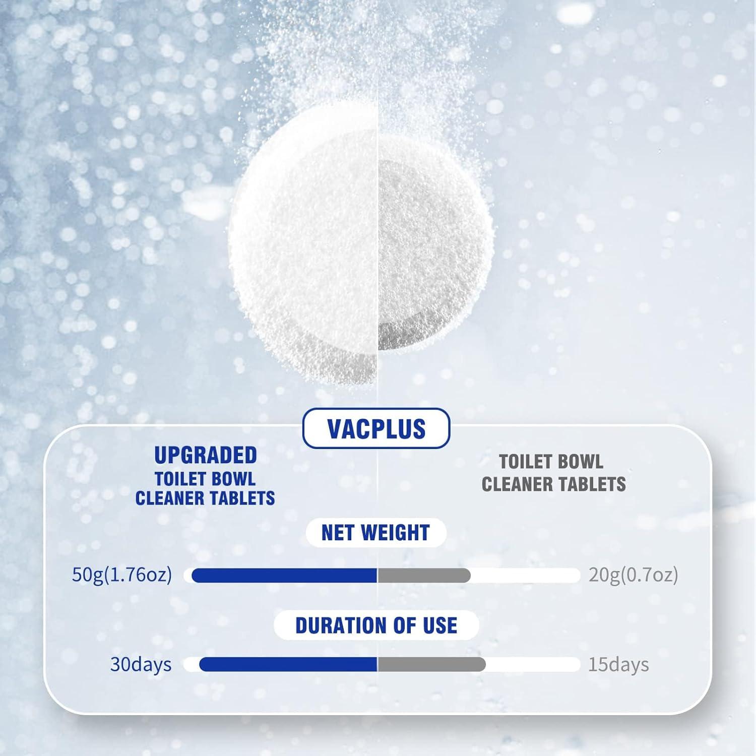 Limpiador de Inodoro Vacplus - 6 Paquetes de 50g con Blanqueador