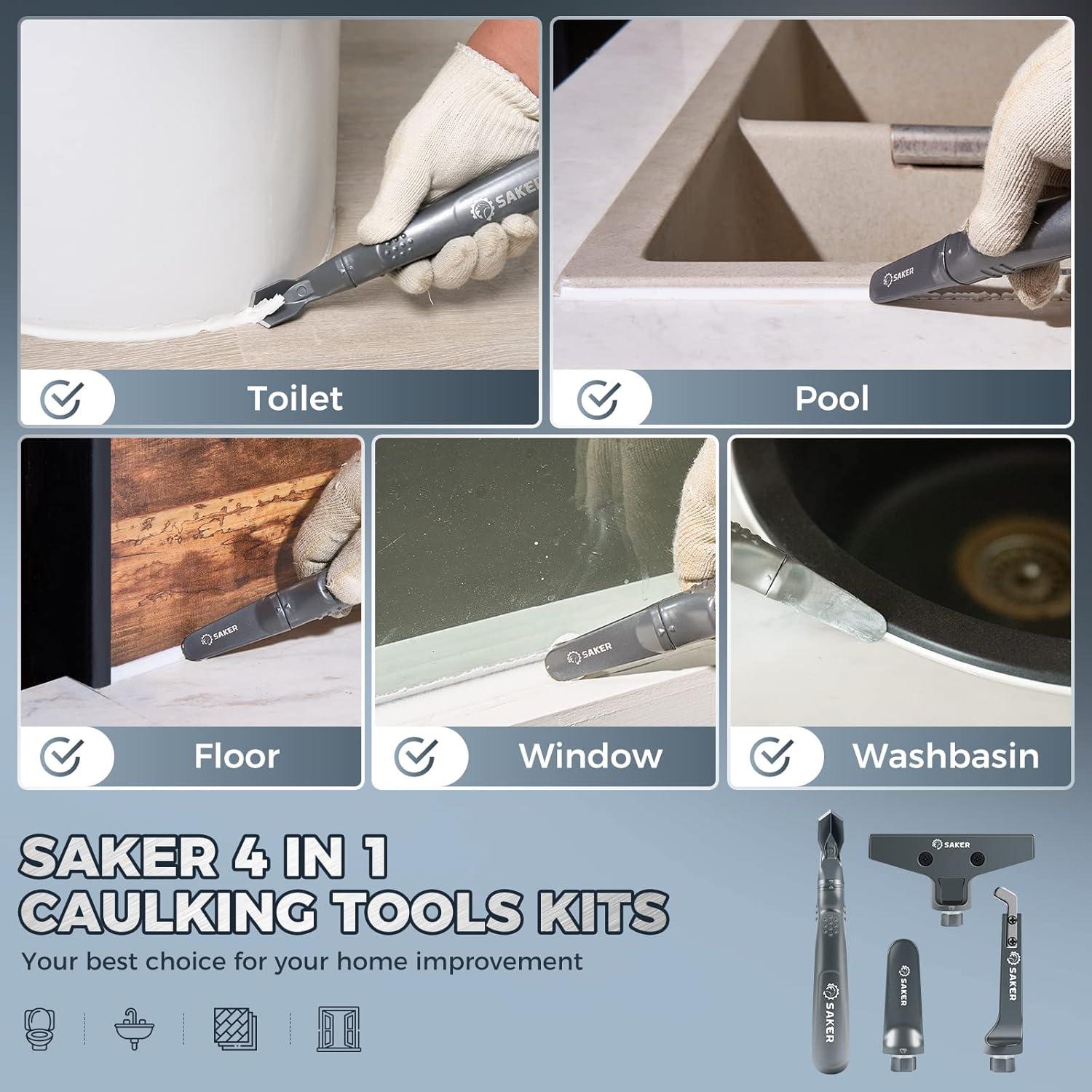 Kit de Herramientas para Sellado Saker 4 en 1 - Aluminio