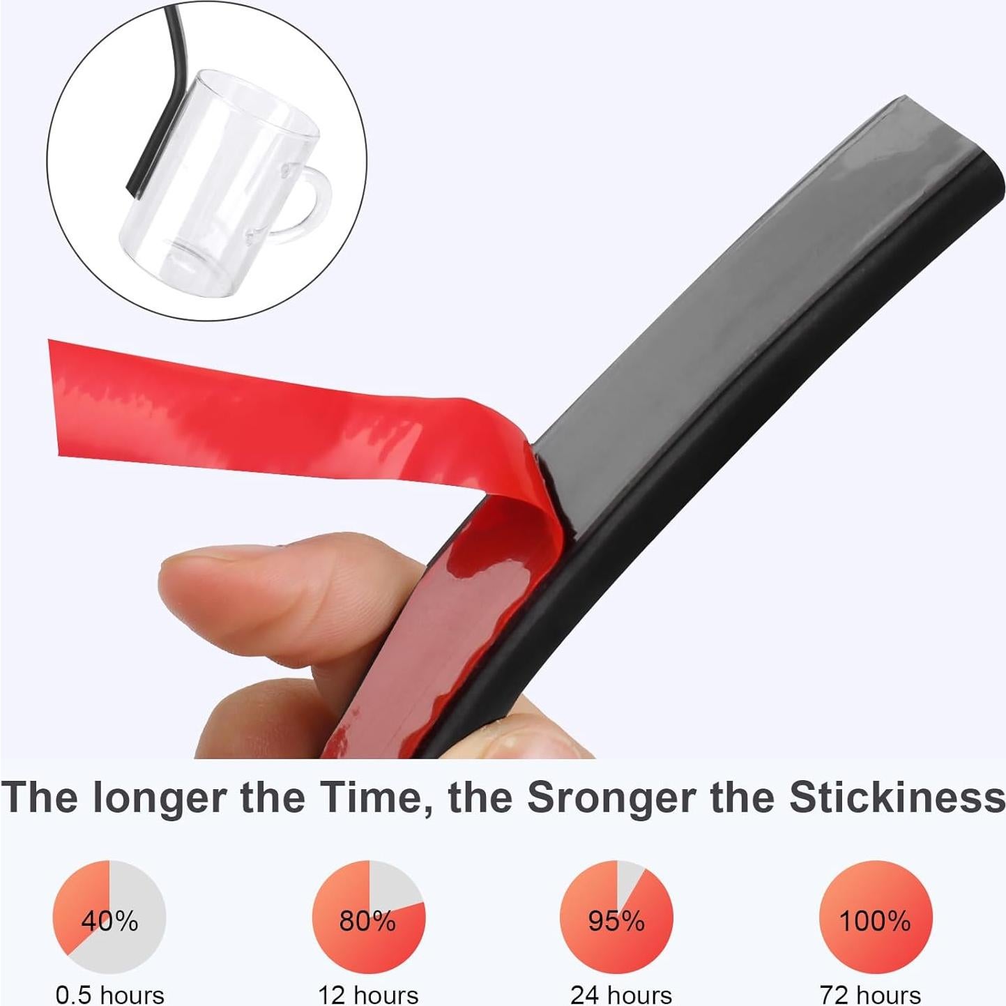 Tira de Sellado de Puerta Benory 6m Silicona Aislamiento Acústico